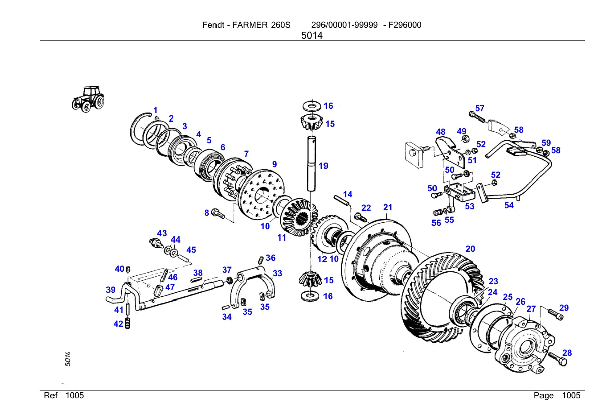 Fendt farmer 260S Tractor Parts Manual preview page 5