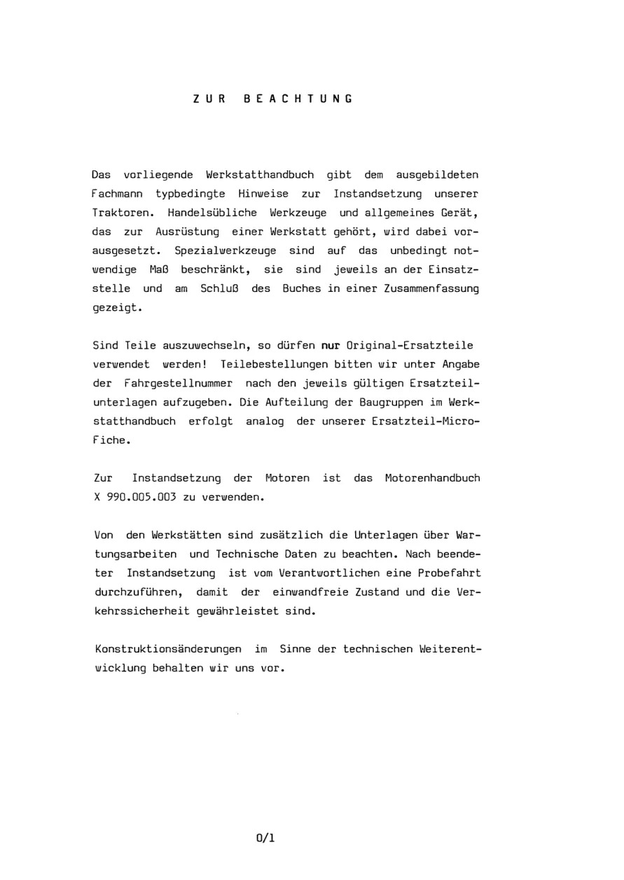 Fendt favorit 611 Tractor Parts Manual preview page 5