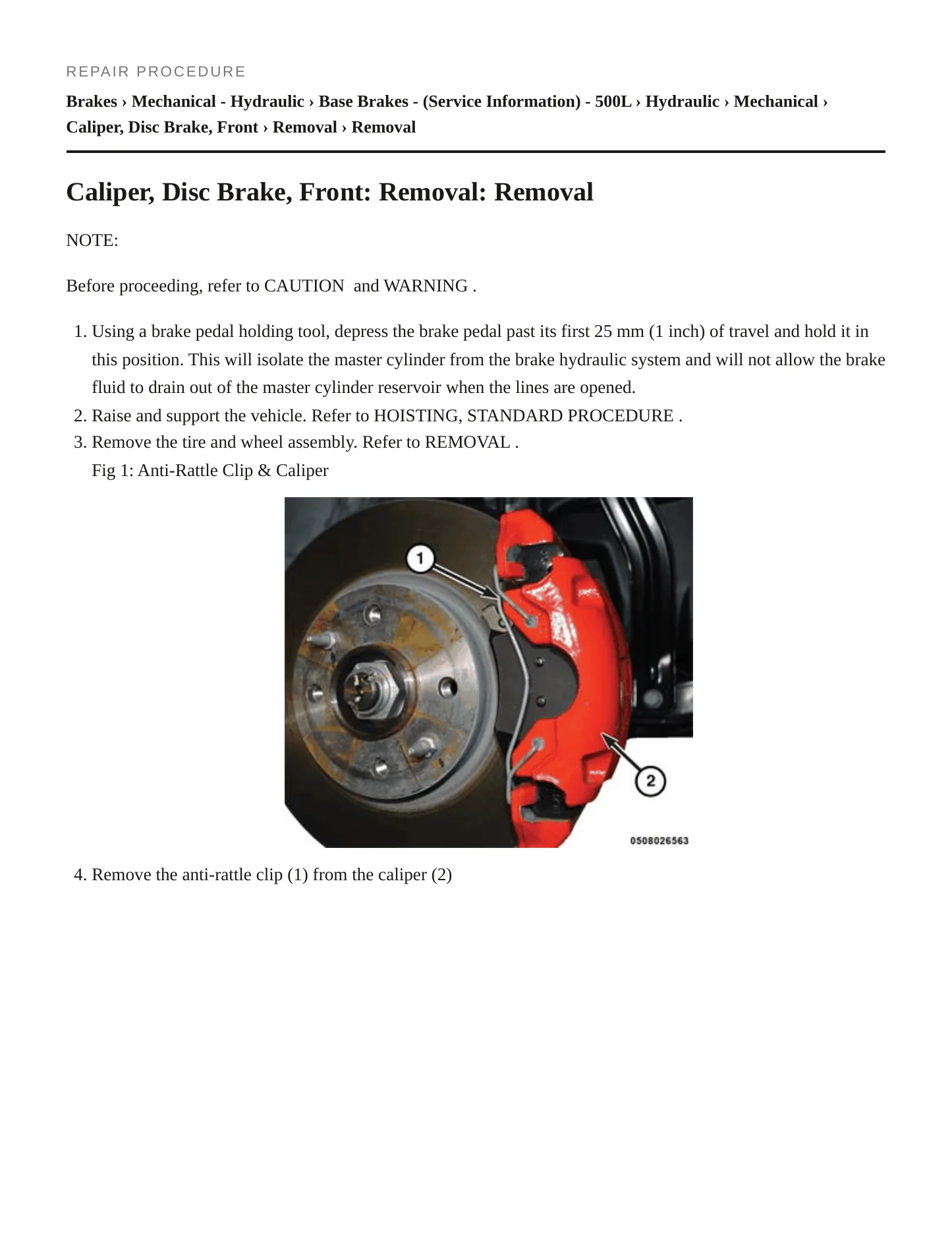 2014 Fiat 500L Service and Repair Manual preview page 5