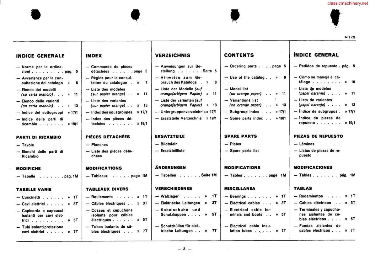 Fiat 1180 & 1180D Tractor Parts Manual preview page 4