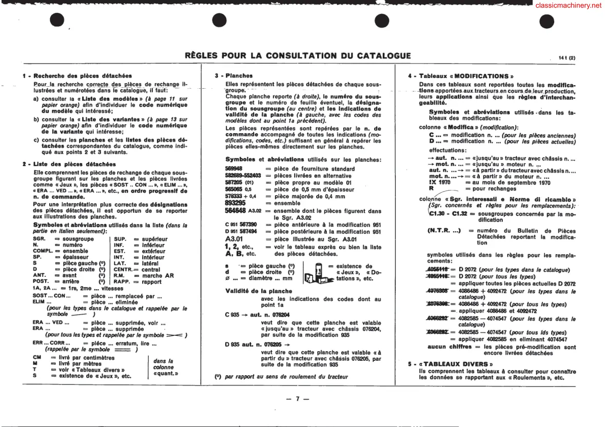 Fiat 1380 & 1380DT Series Tractor Parts Manual preview page 6