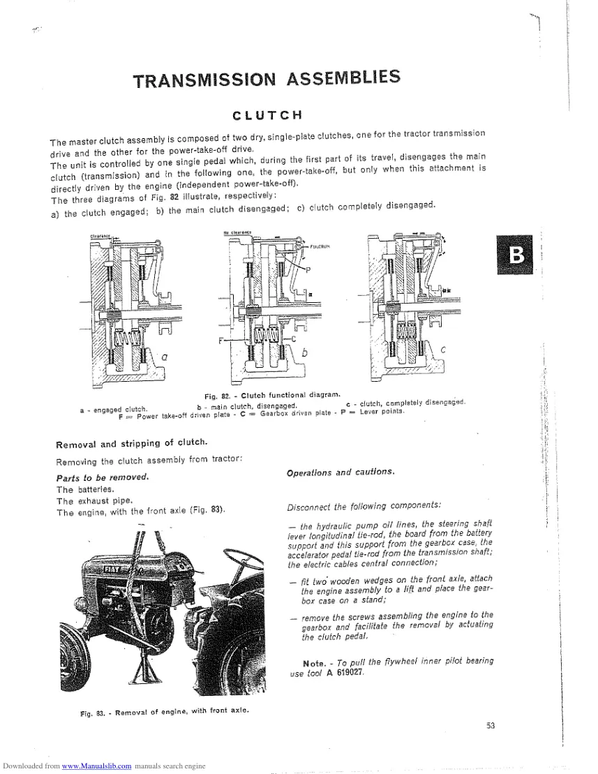 Fiat 411R Wheel Tractor Service & Repair Manual preview page 3
