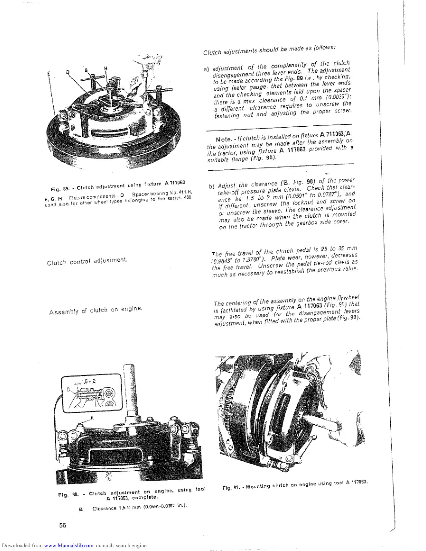 Fiat 411R Wheel Tractor Service & Repair Manual preview page 6