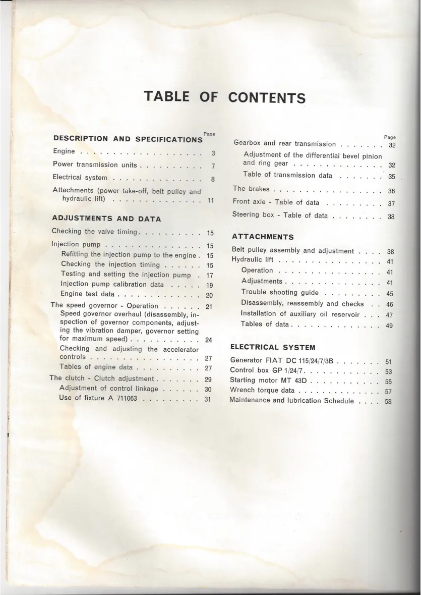 Fiat 513 R 513R Tractor Service & Repair Manual preview page 3
