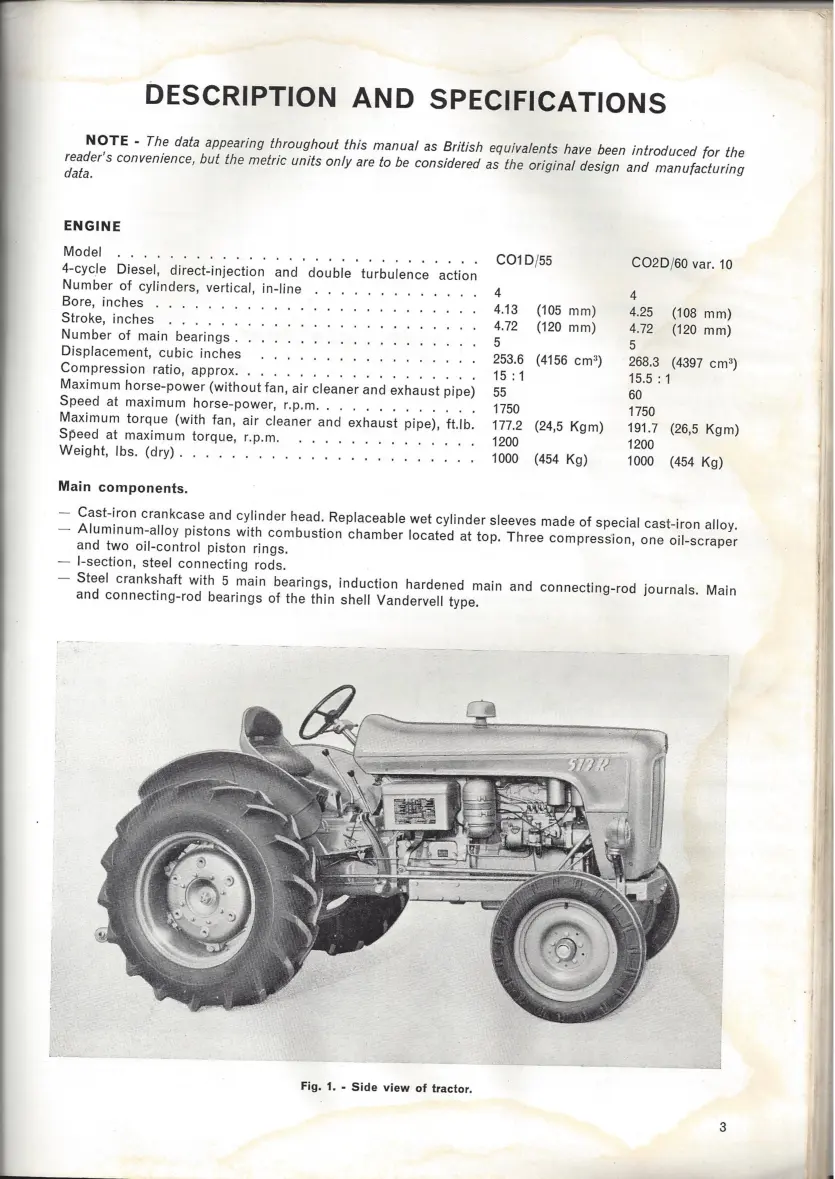 Fiat 513 R 513R Tractor Service & Repair Manual preview page 4