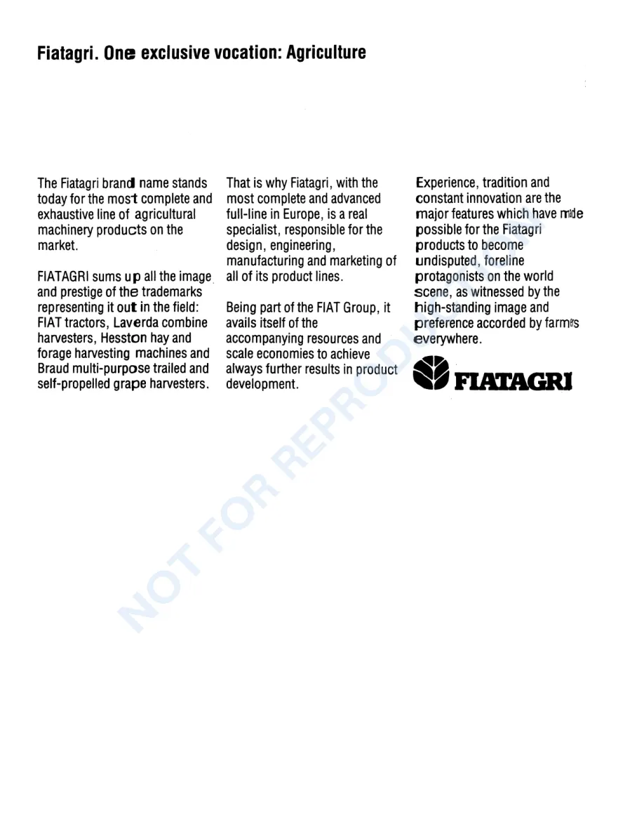 Fiat NEW HOLand 45-66 45-66DT Tractor Operator's Manual preview page 2