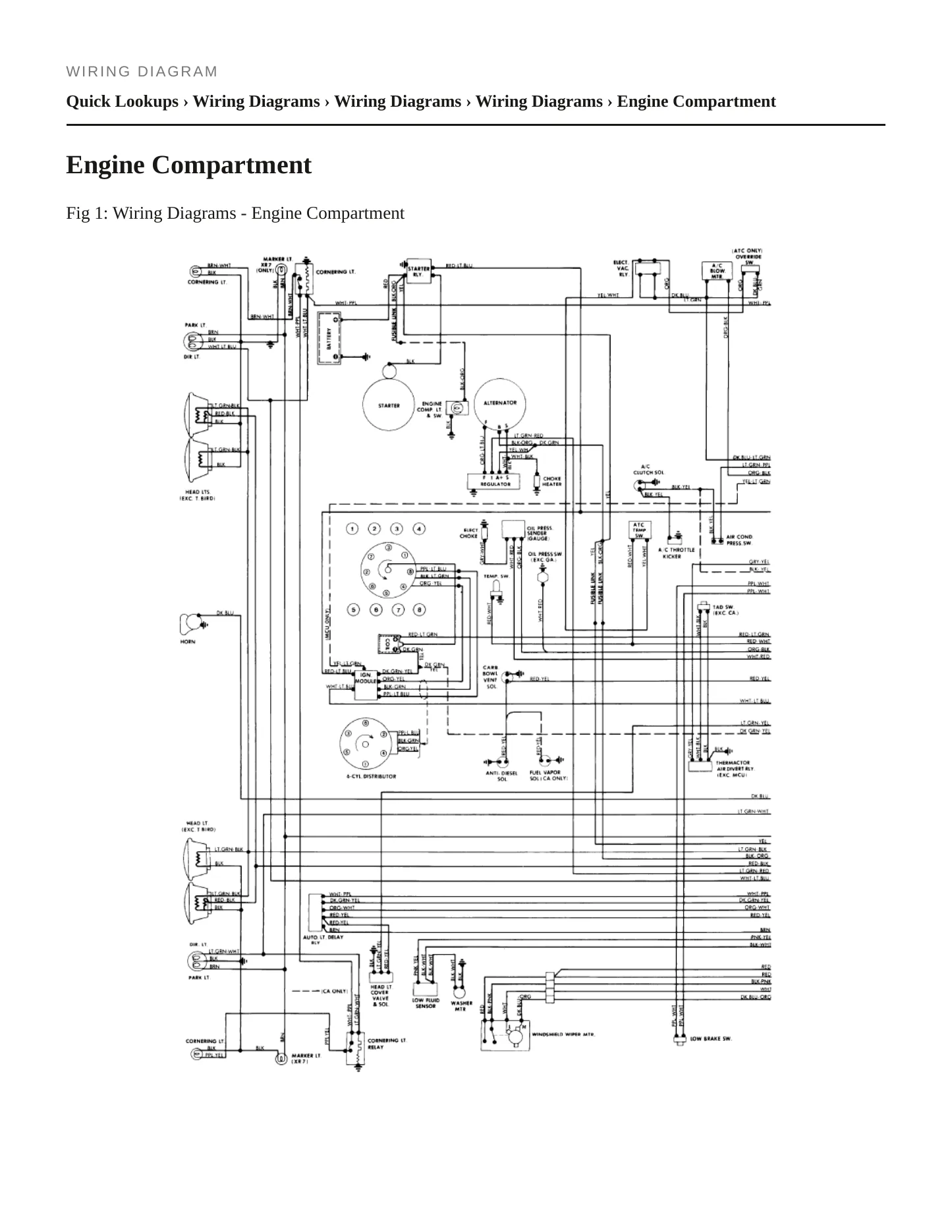 1982 Ford Thunderbird Service and Repair Manual preview page 7
