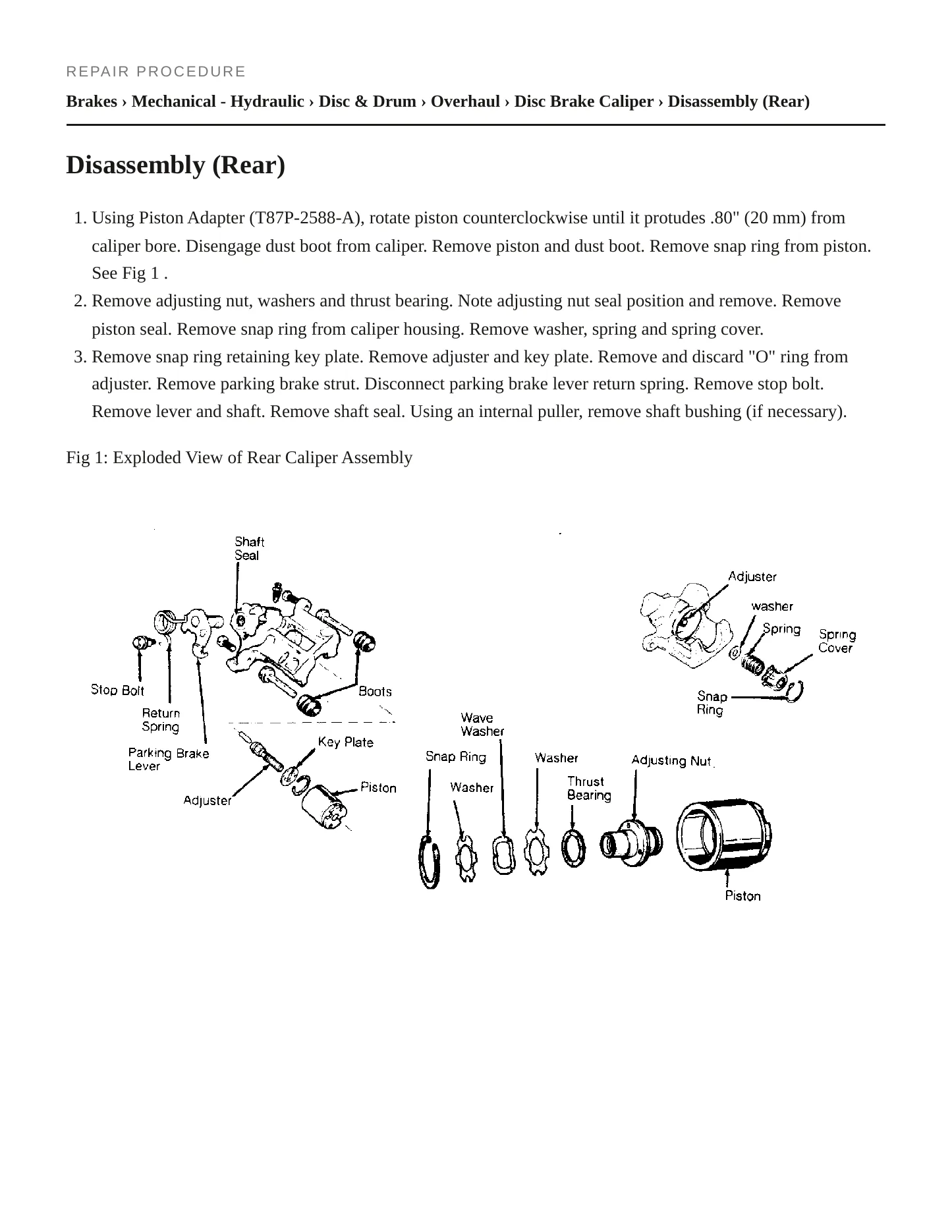 1988 Ford Festiva Service and Repair Manual preview page 3