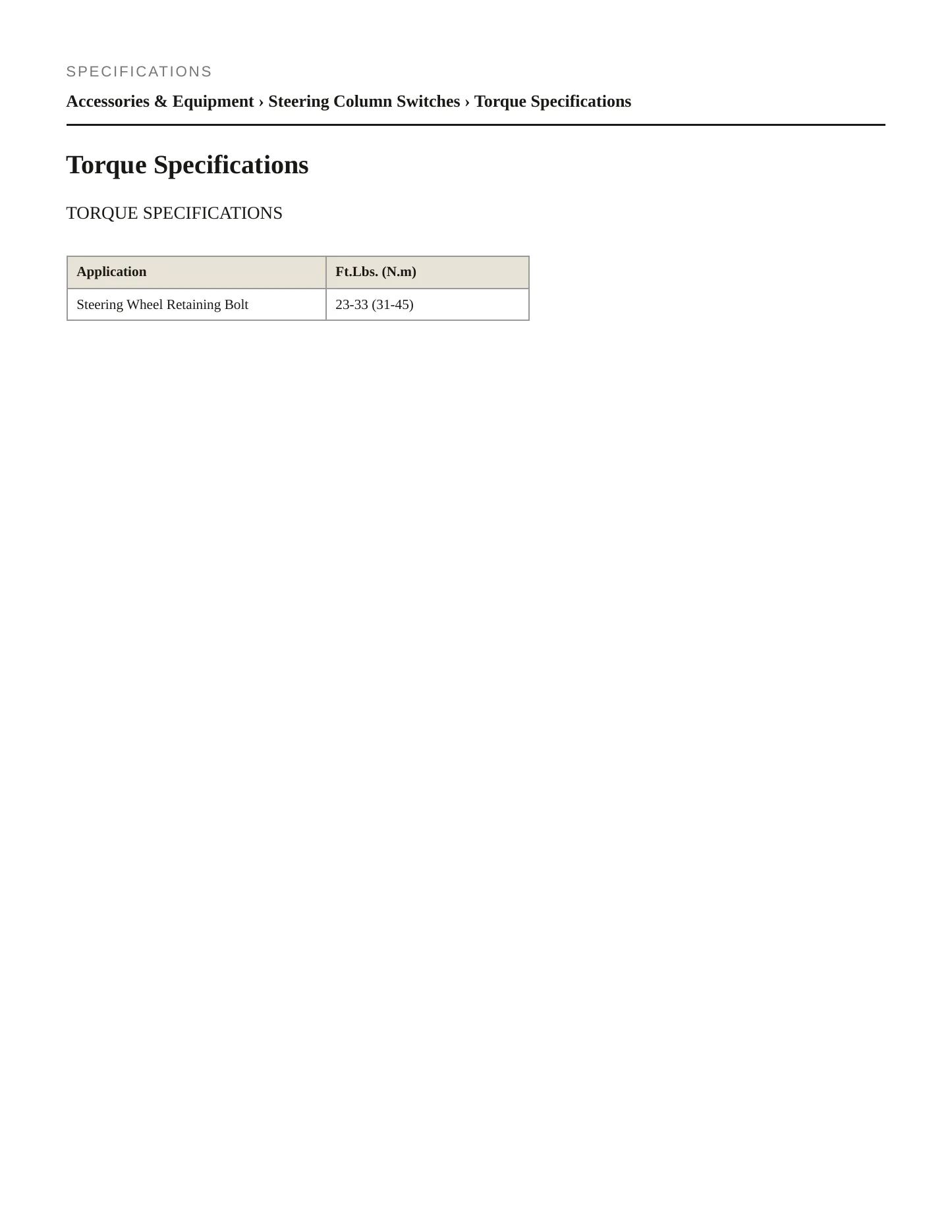 1988 Ford Thunderbird service manual page 2