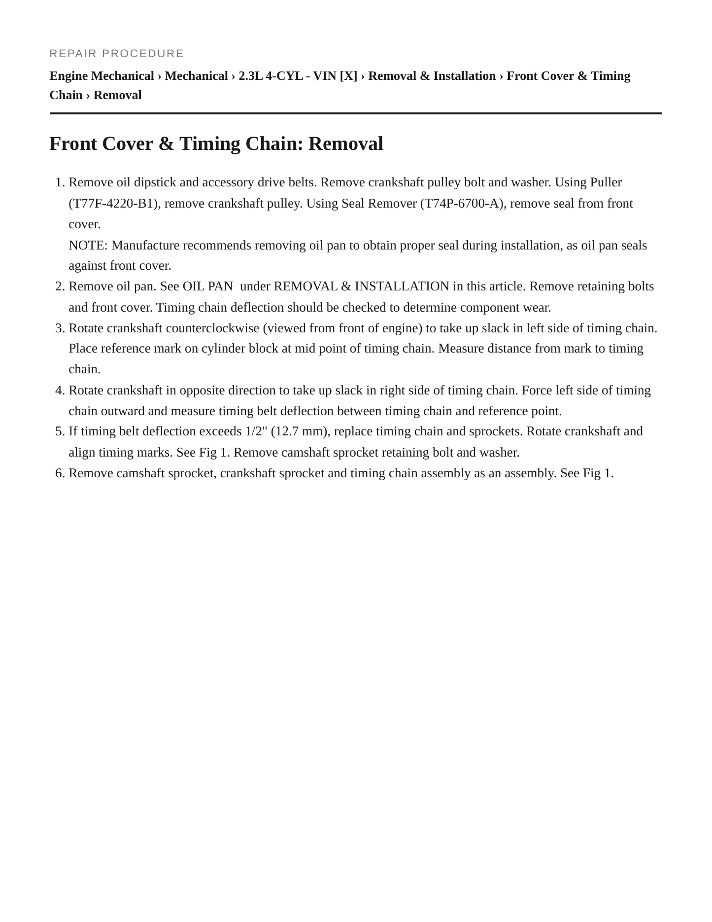 1992 Ford Tempo Service and Repair Manual preview page 3