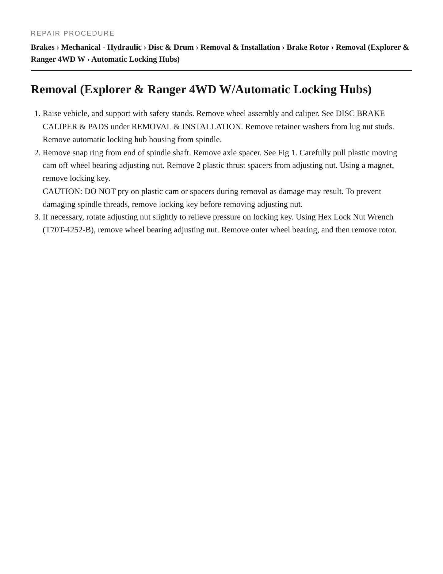 1993 Ford Aerostar service manual page 3