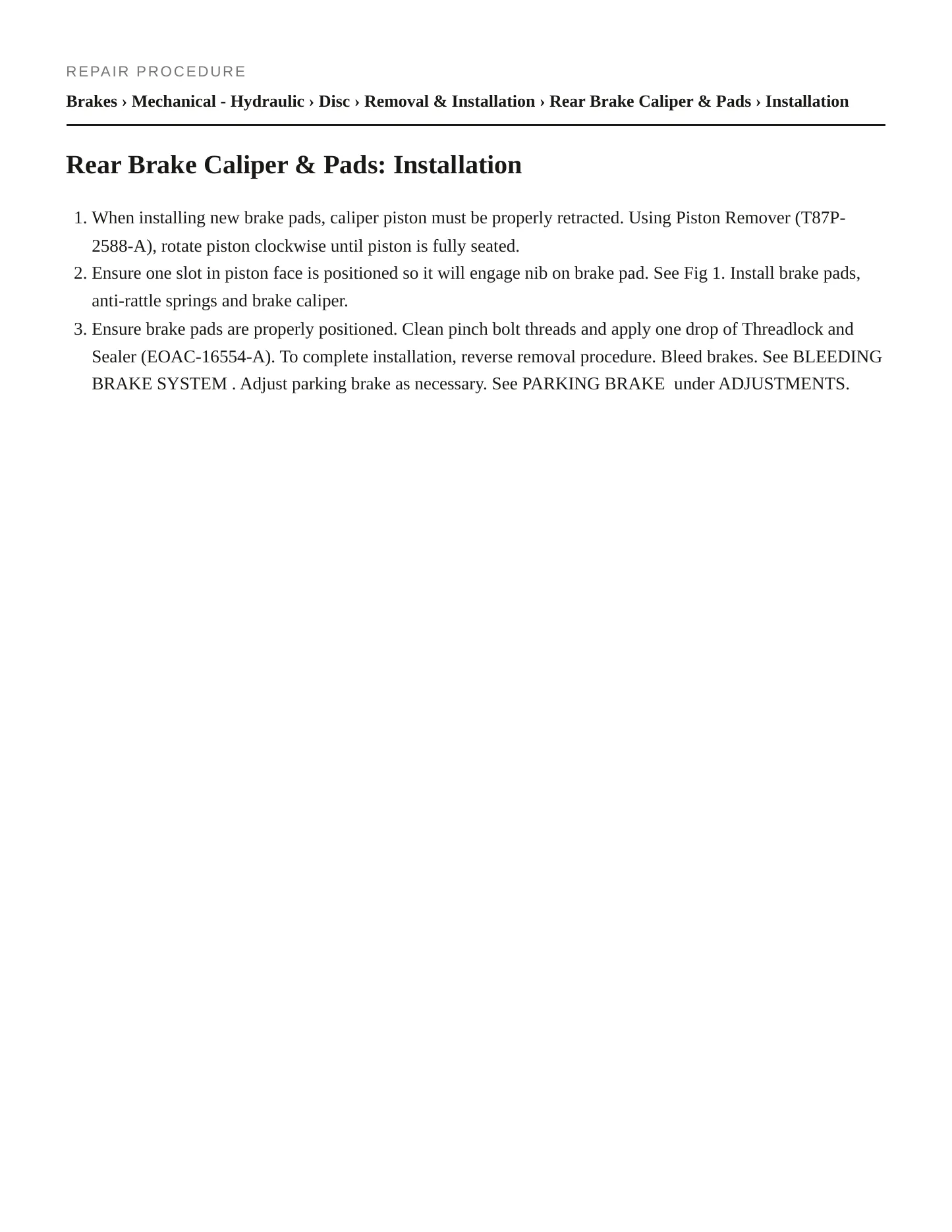 1994 Ford Mustang Service and Repair Manual preview page 3