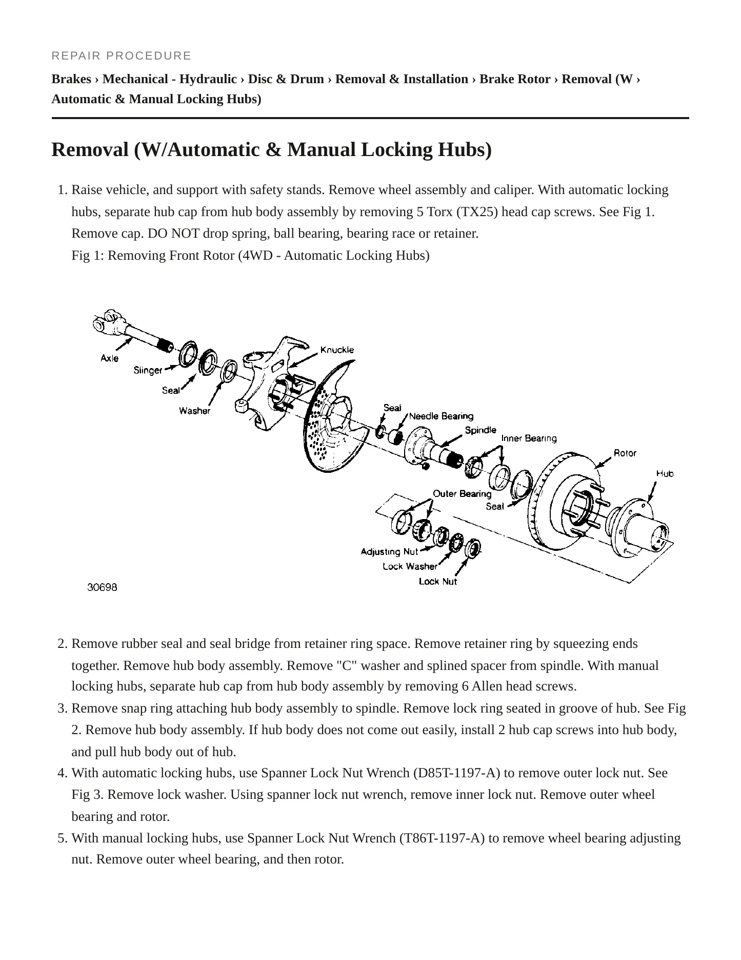 1995 Ford Bronco Service and Repair Manual preview page 5