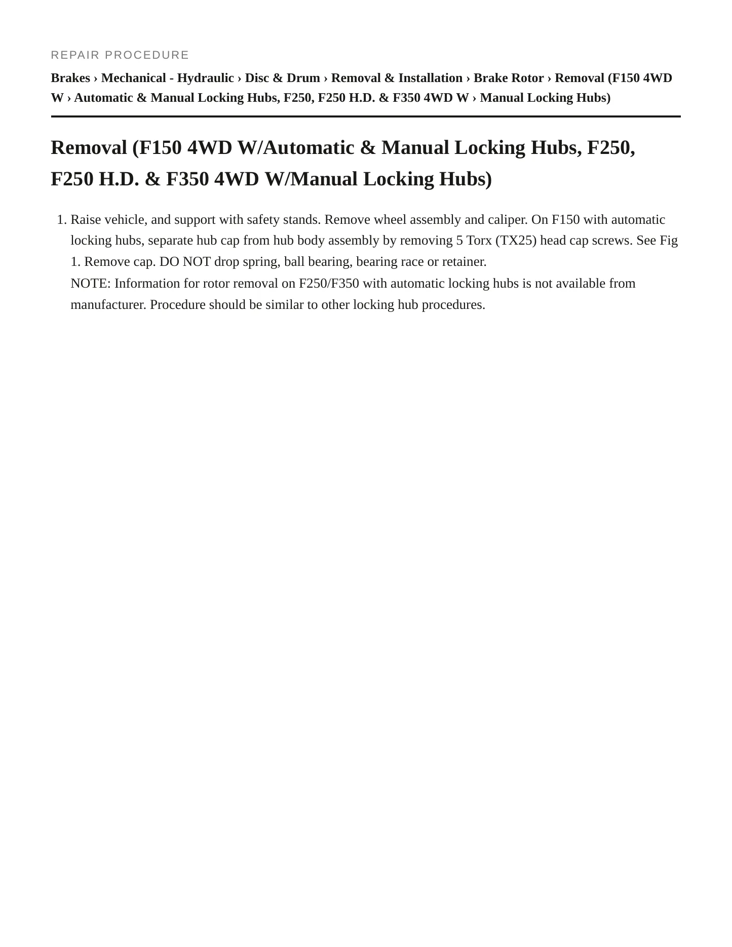 1995 Ford F-250 service manual page 6