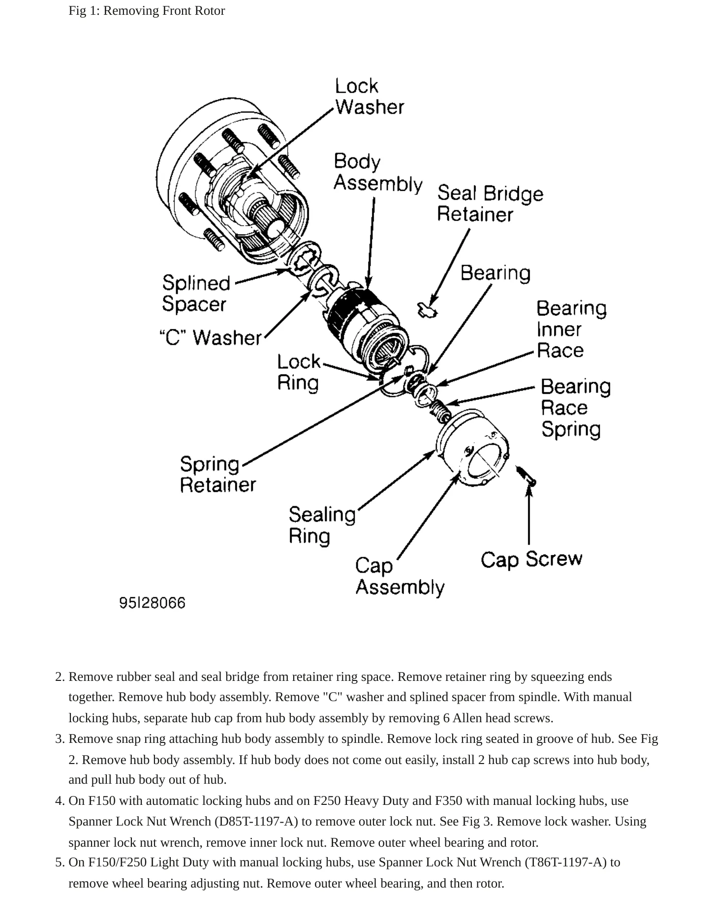 1995 Ford F-250 Service and Repair Manual preview page 7