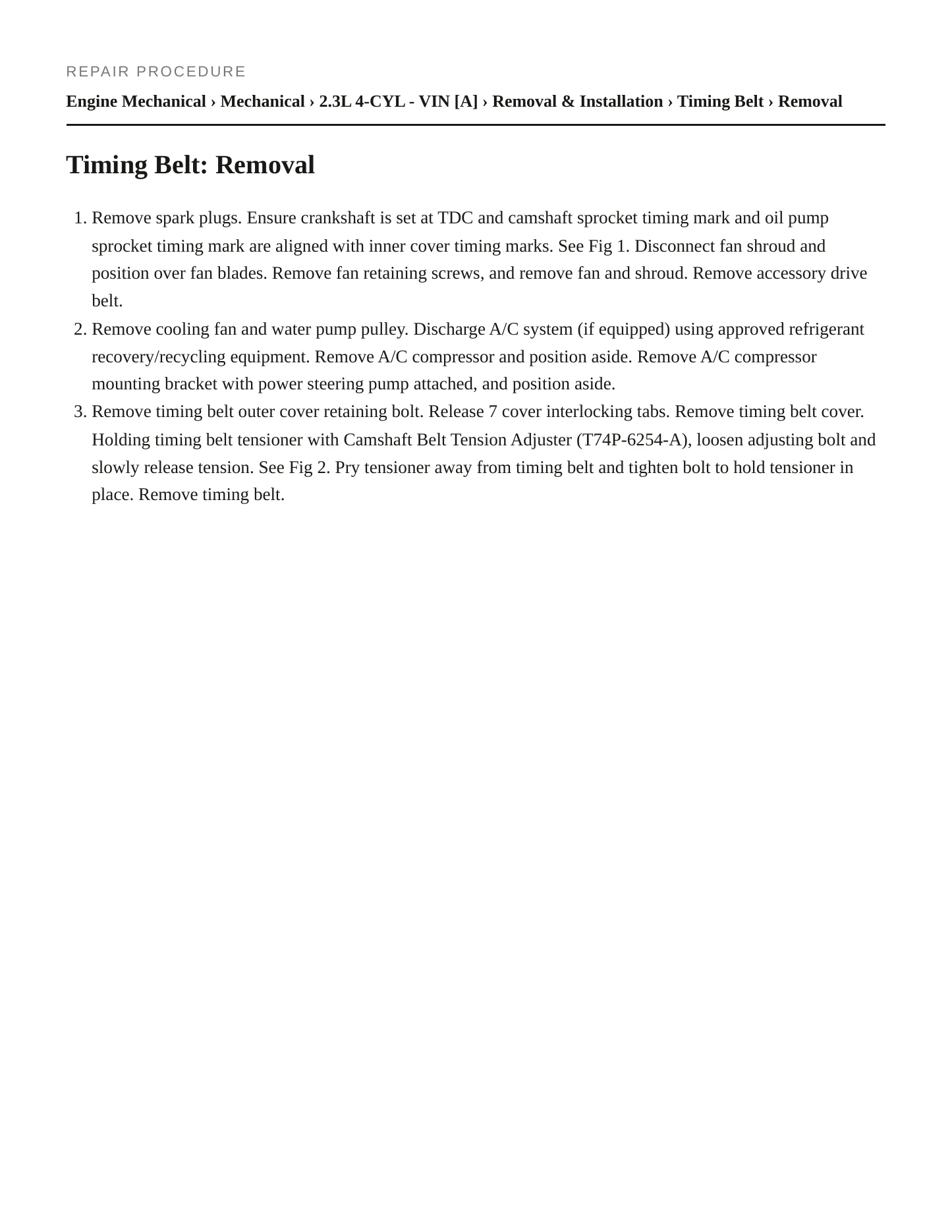 1995 Ford Ranger Service and Repair Manual preview page 5