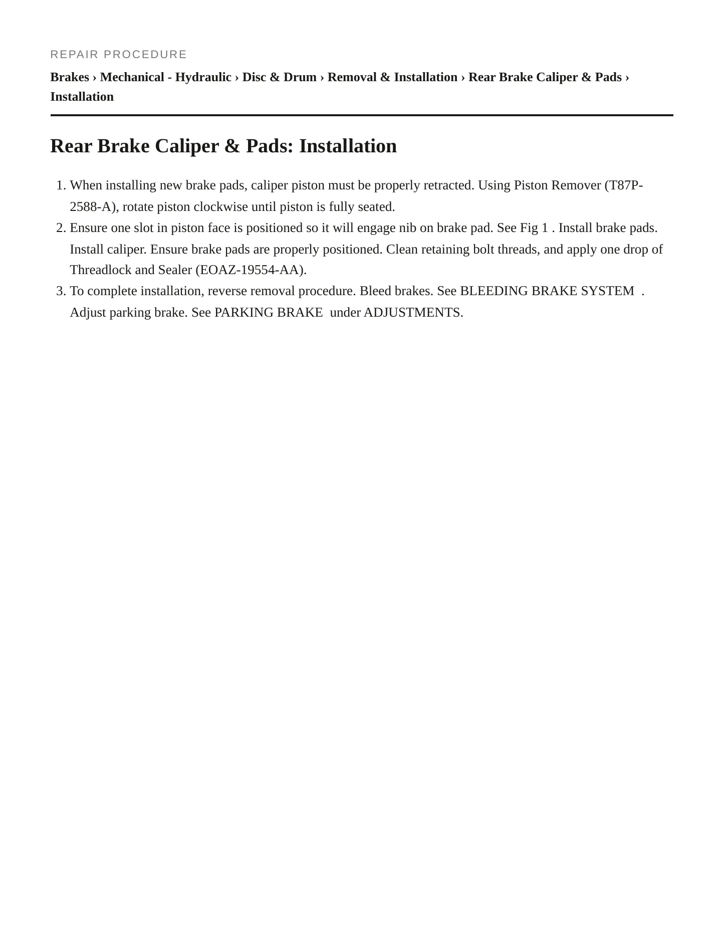 1995 Ford Thunderbird service manual page 5