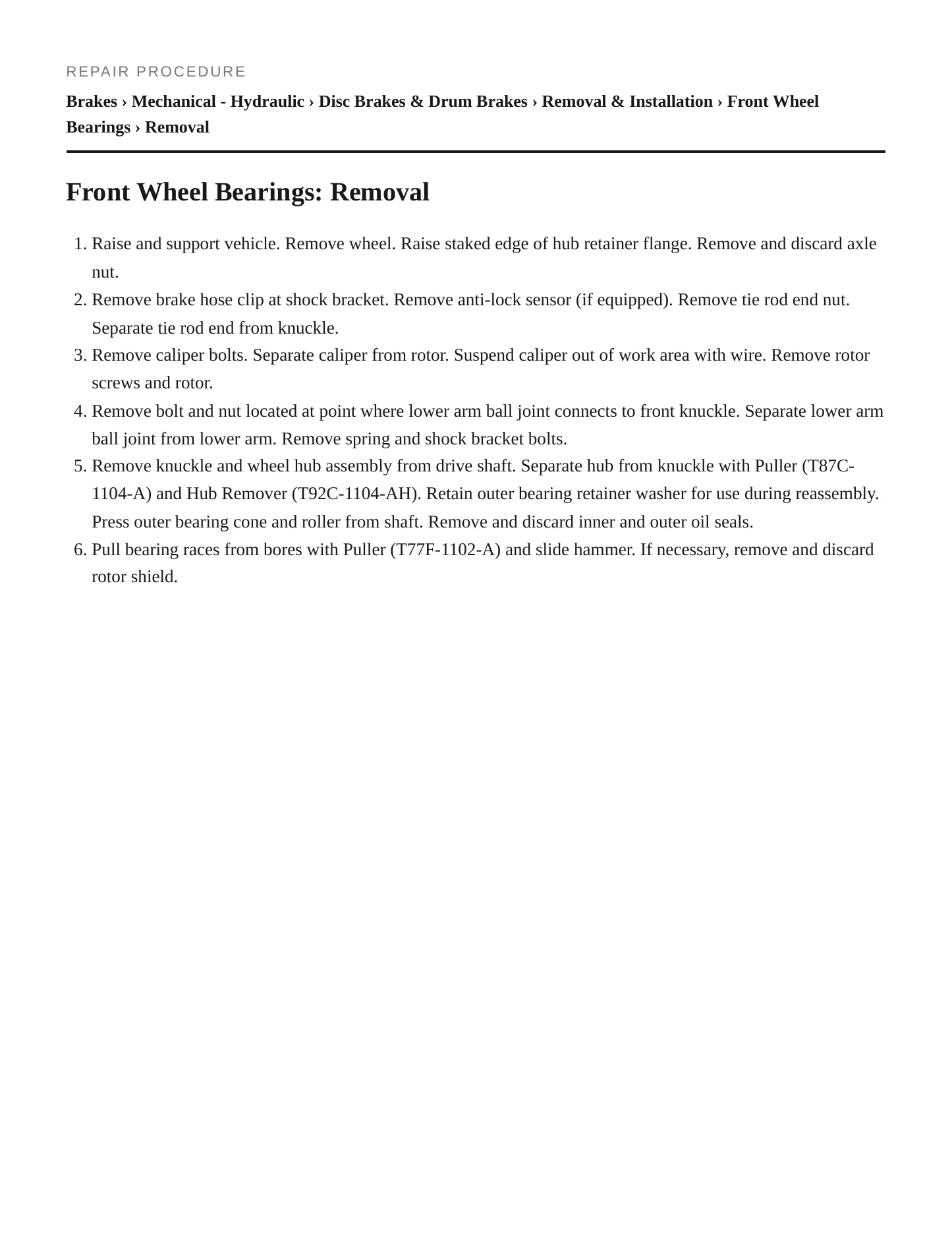 1996 Ford Aspire Service and Repair Manual preview page 4
