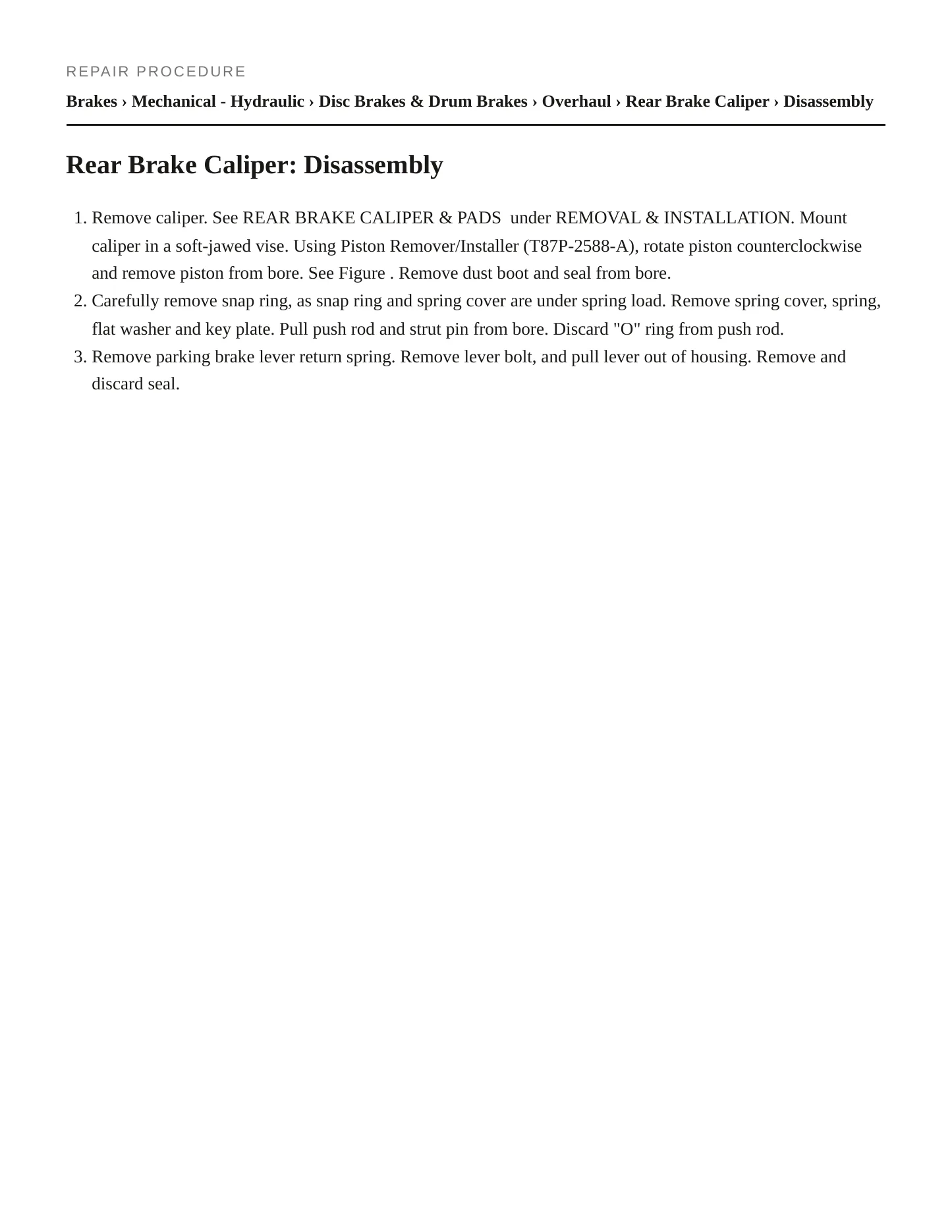 1996 Ford Thunderbird service manual page 5
