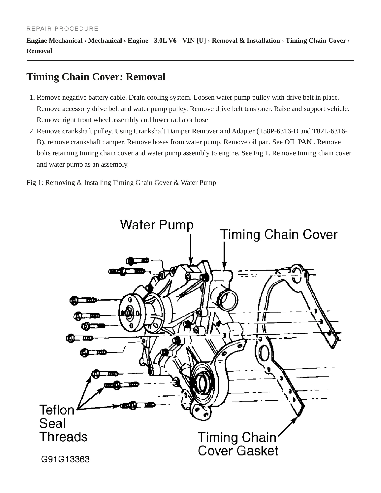 1997 Ford Windstar Service and Repair Manual preview page 5