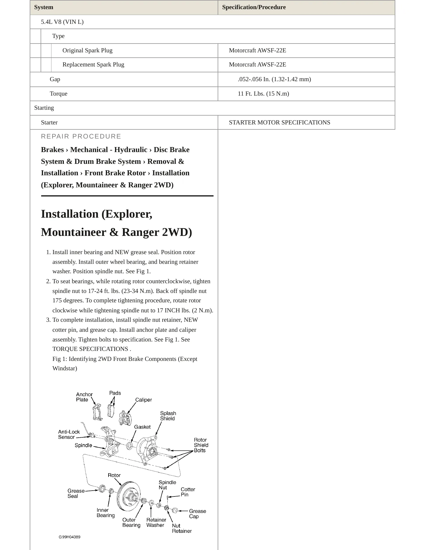 1998 Ford F-250 service manual page 5