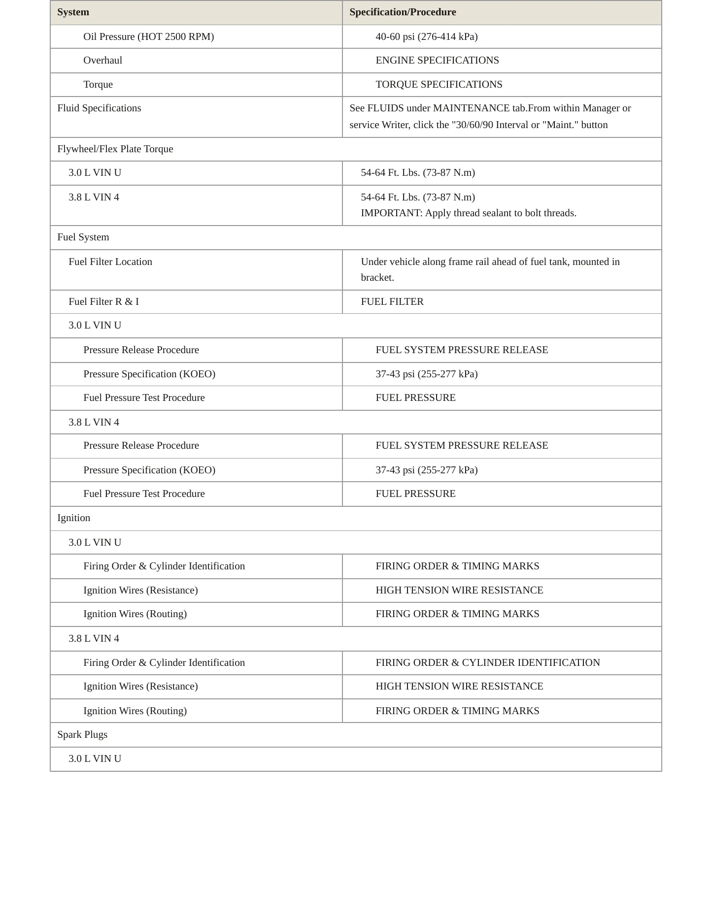 1998 Ford Windstar Service and Repair Manual preview page 3