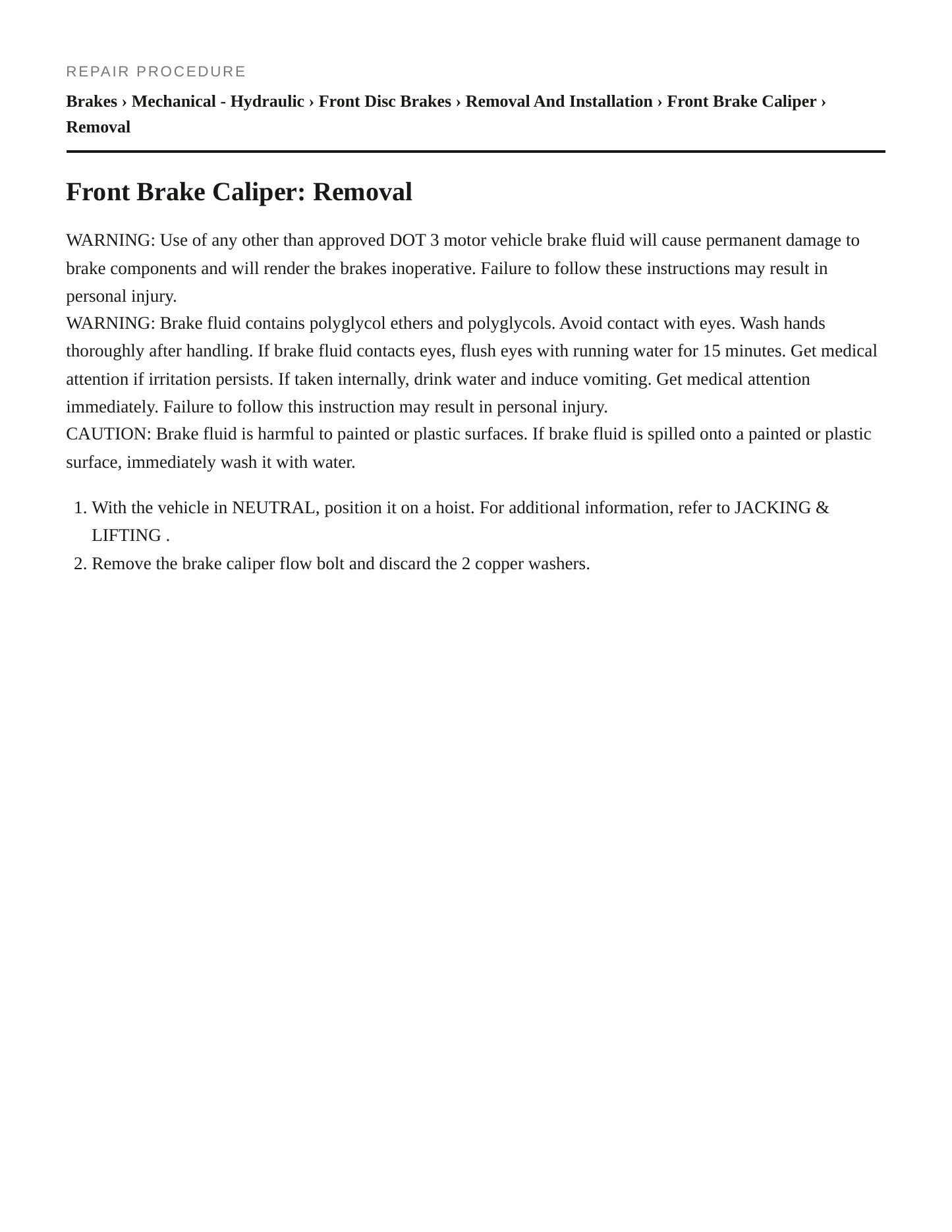 2005 Ford Thunderbird service manual page 4