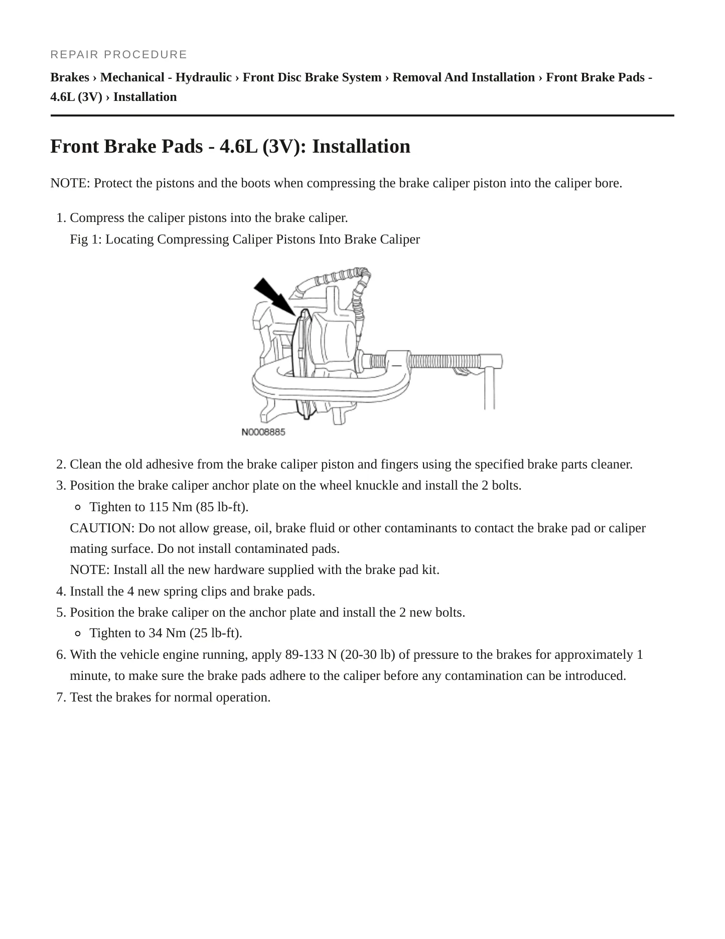 2006 Ford Mustang Service and Repair Manual preview page 5