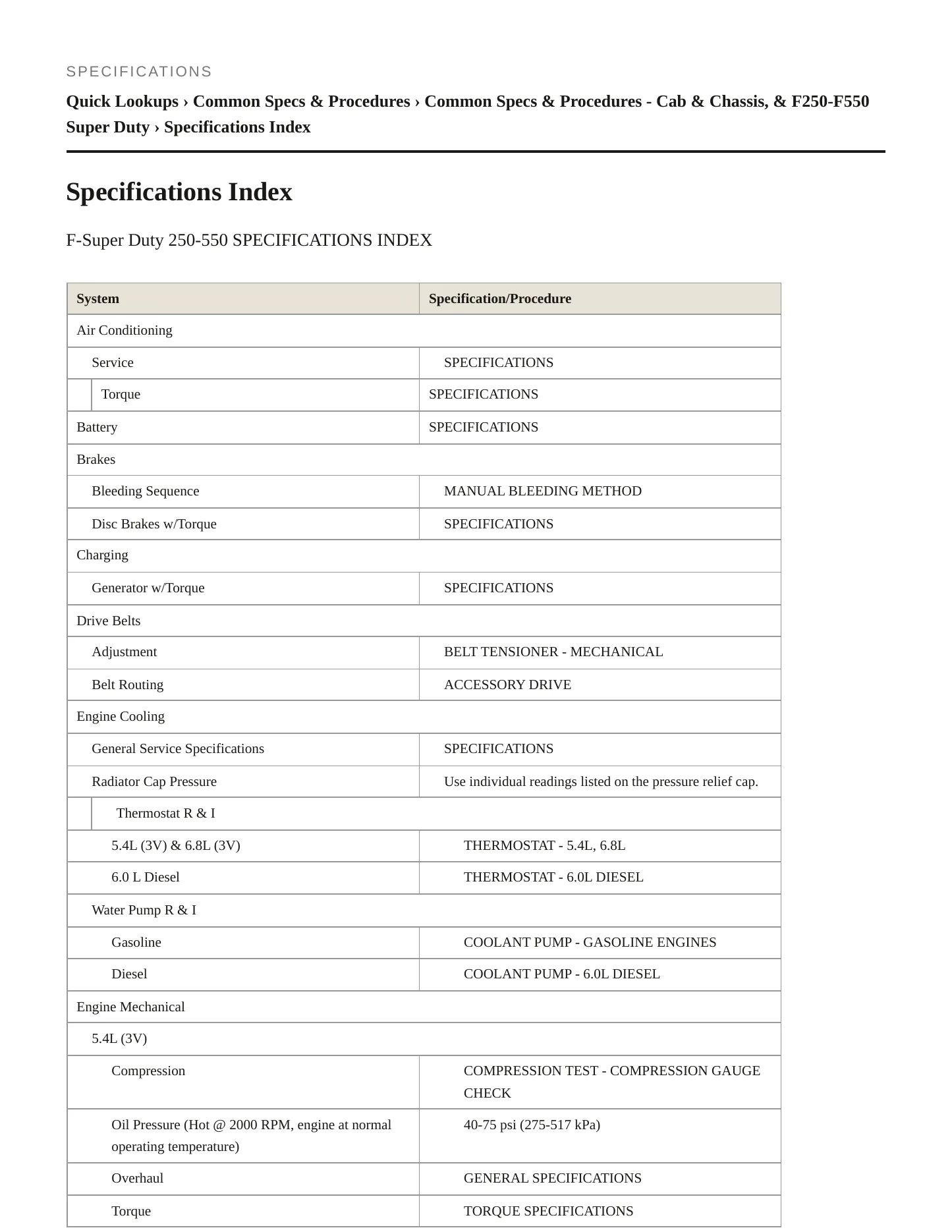 2007 Ford F-350 service manual page 2
