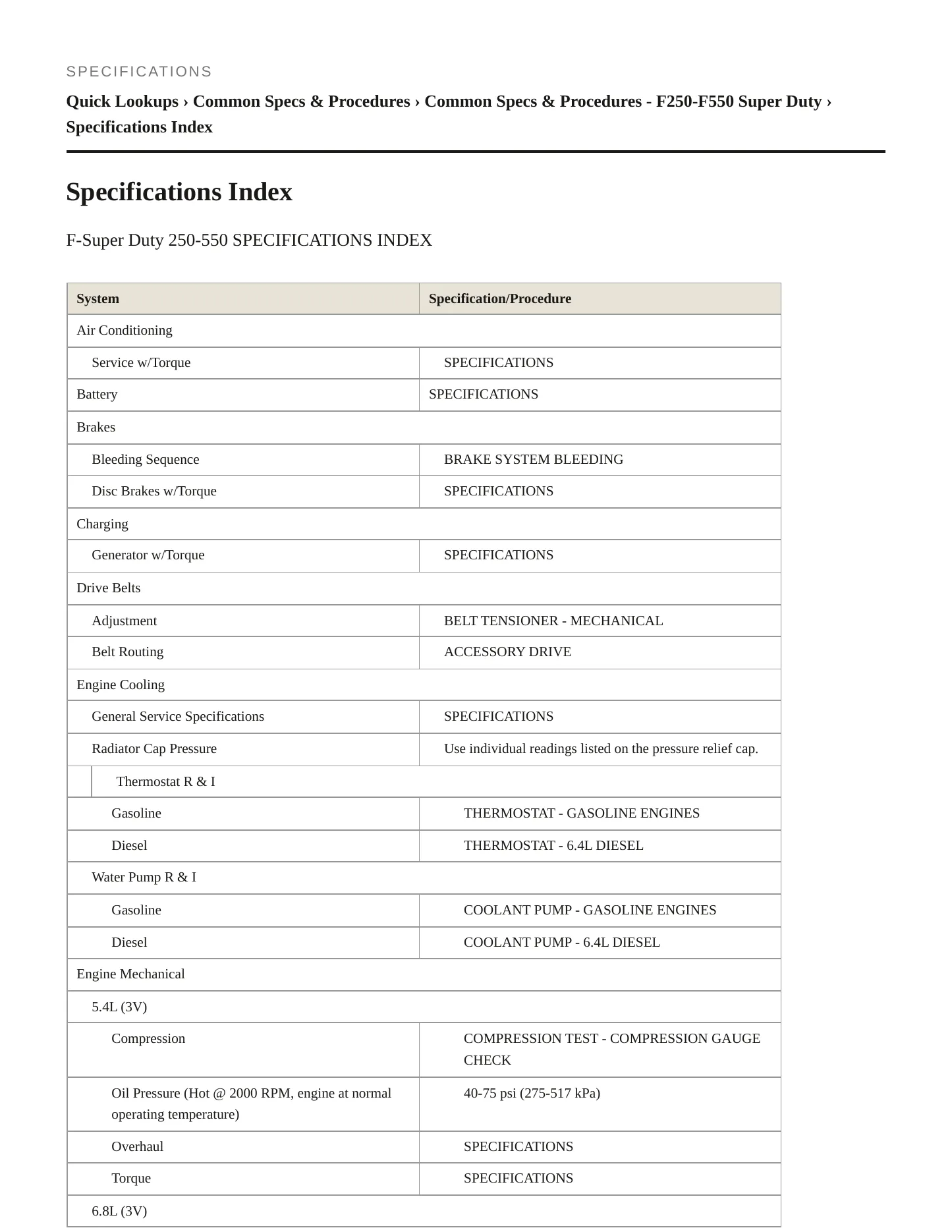2008 Ford F-550 Super Duty service manual page 2