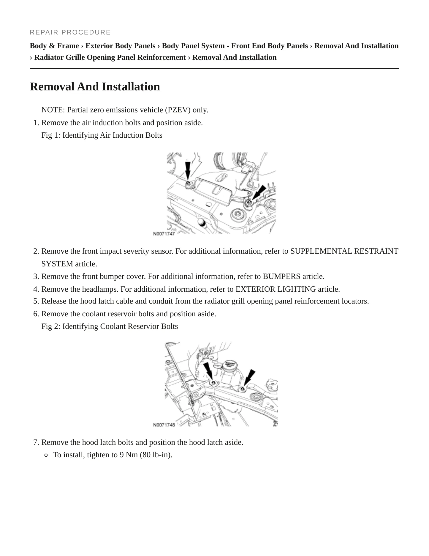 2008 Ford Focus Service and Repair Manual preview page 4