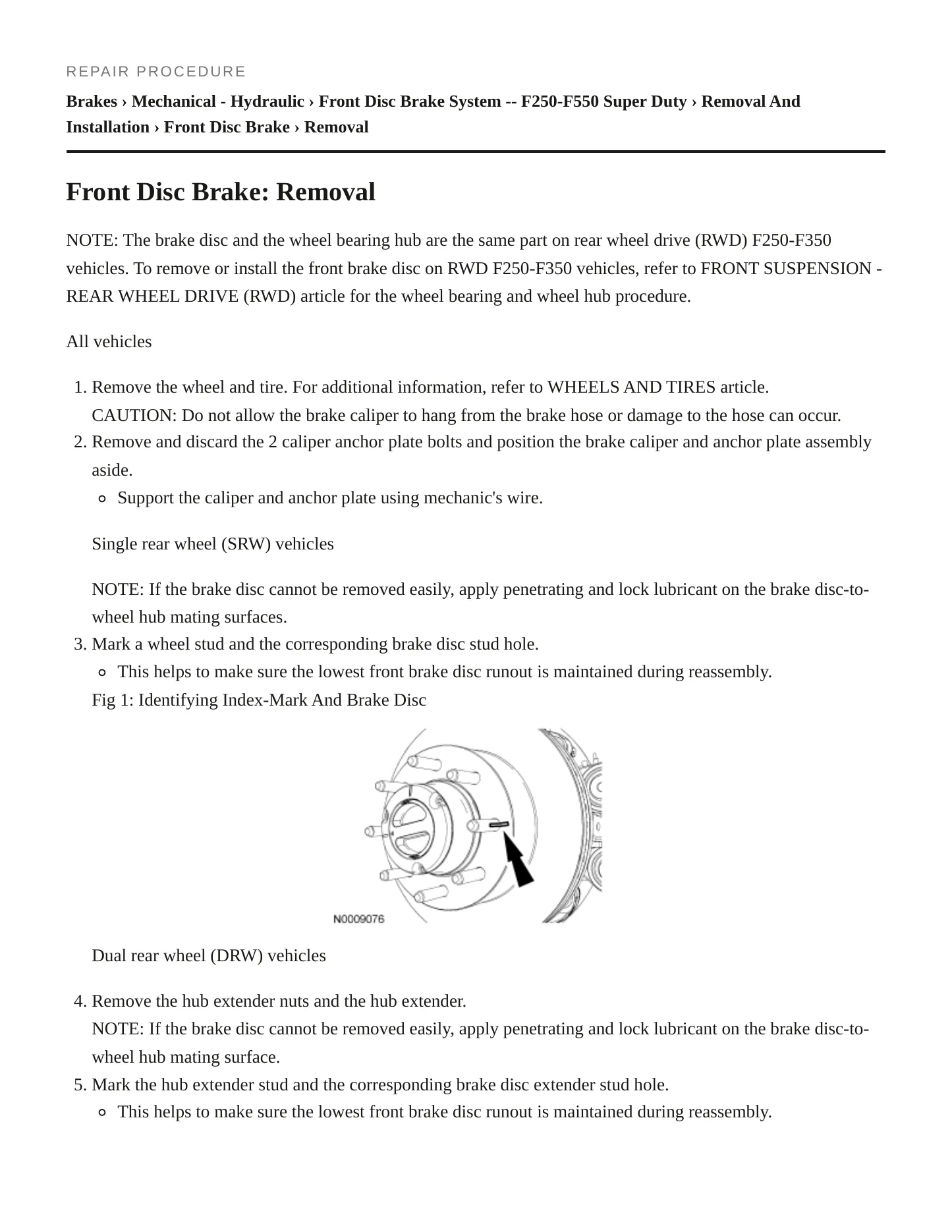 2009 Ford F-250 service manual page 5