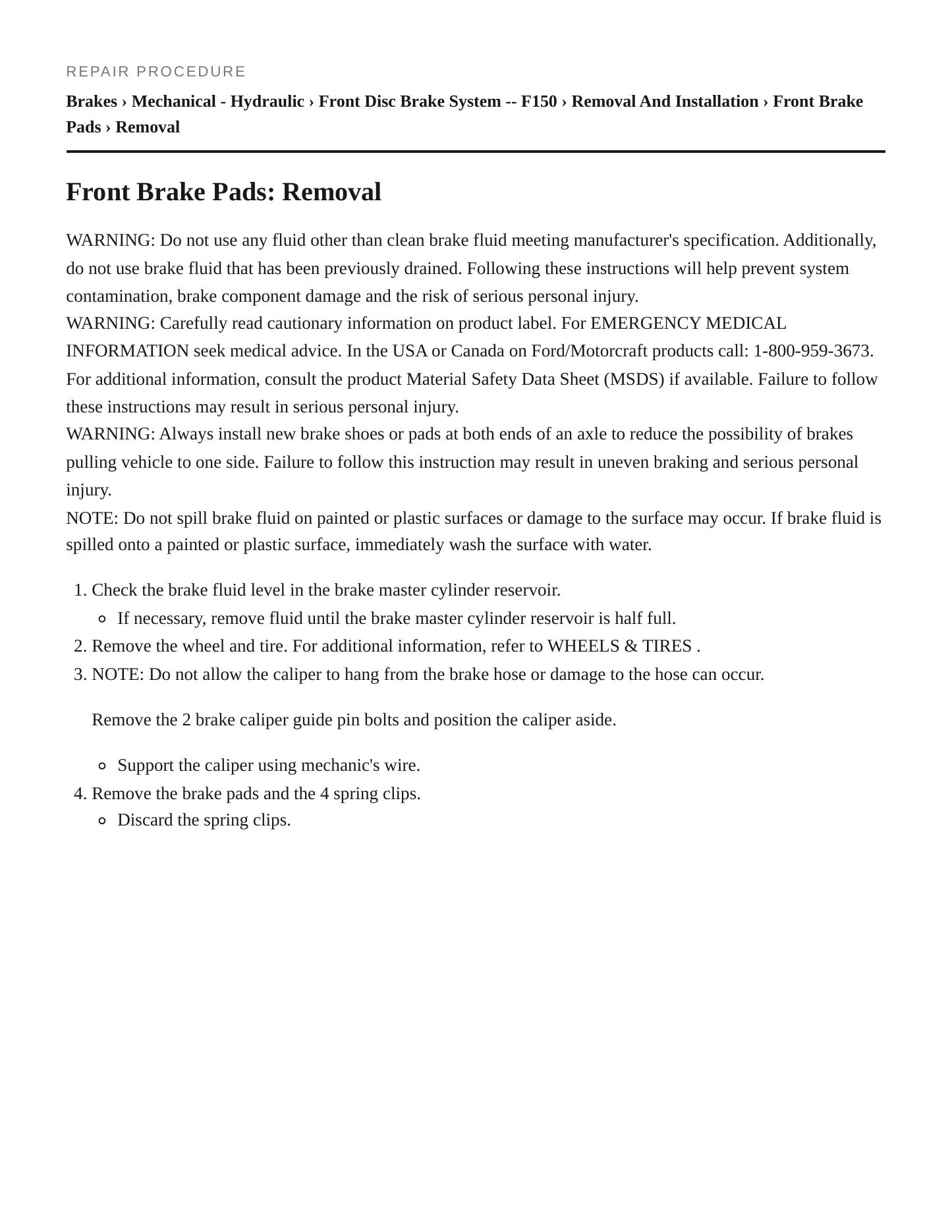 2010 Ford E-150 service manual page 5