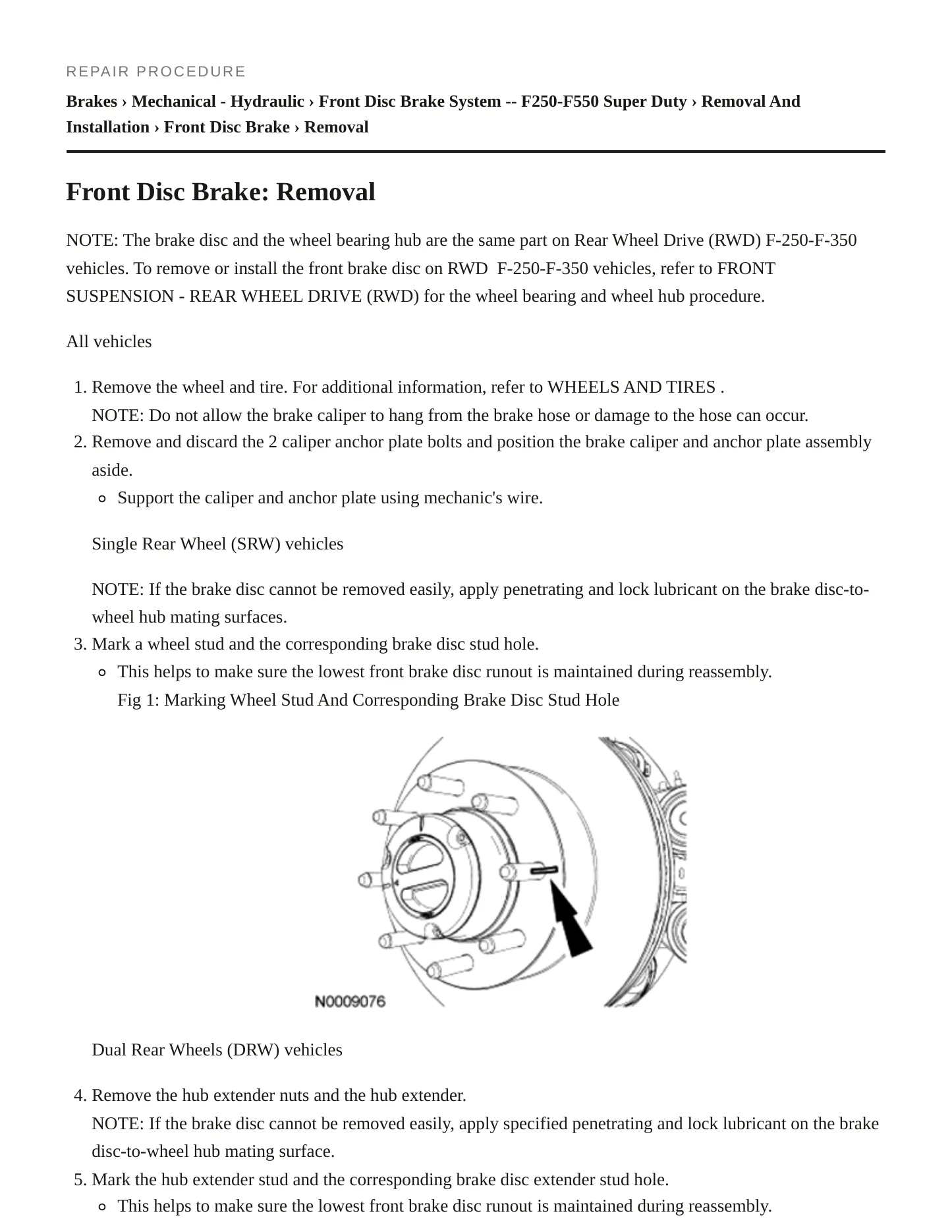 2010 Ford F-550 Super Duty service manual page 5