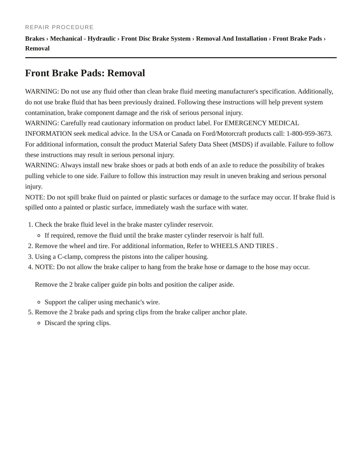 2010 Ford Flex service manual page 4