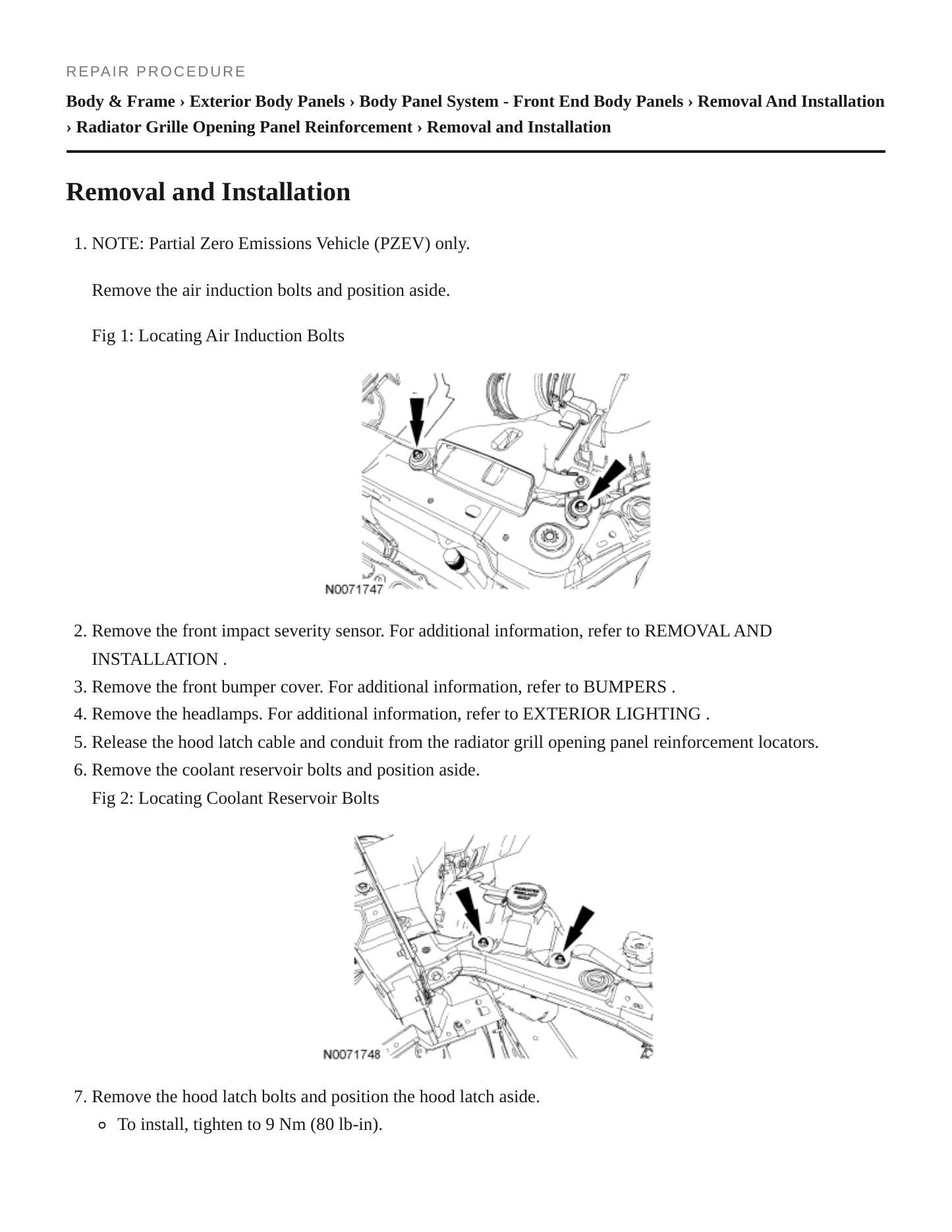 2010 Ford Focus Service and Repair Manual preview page 4