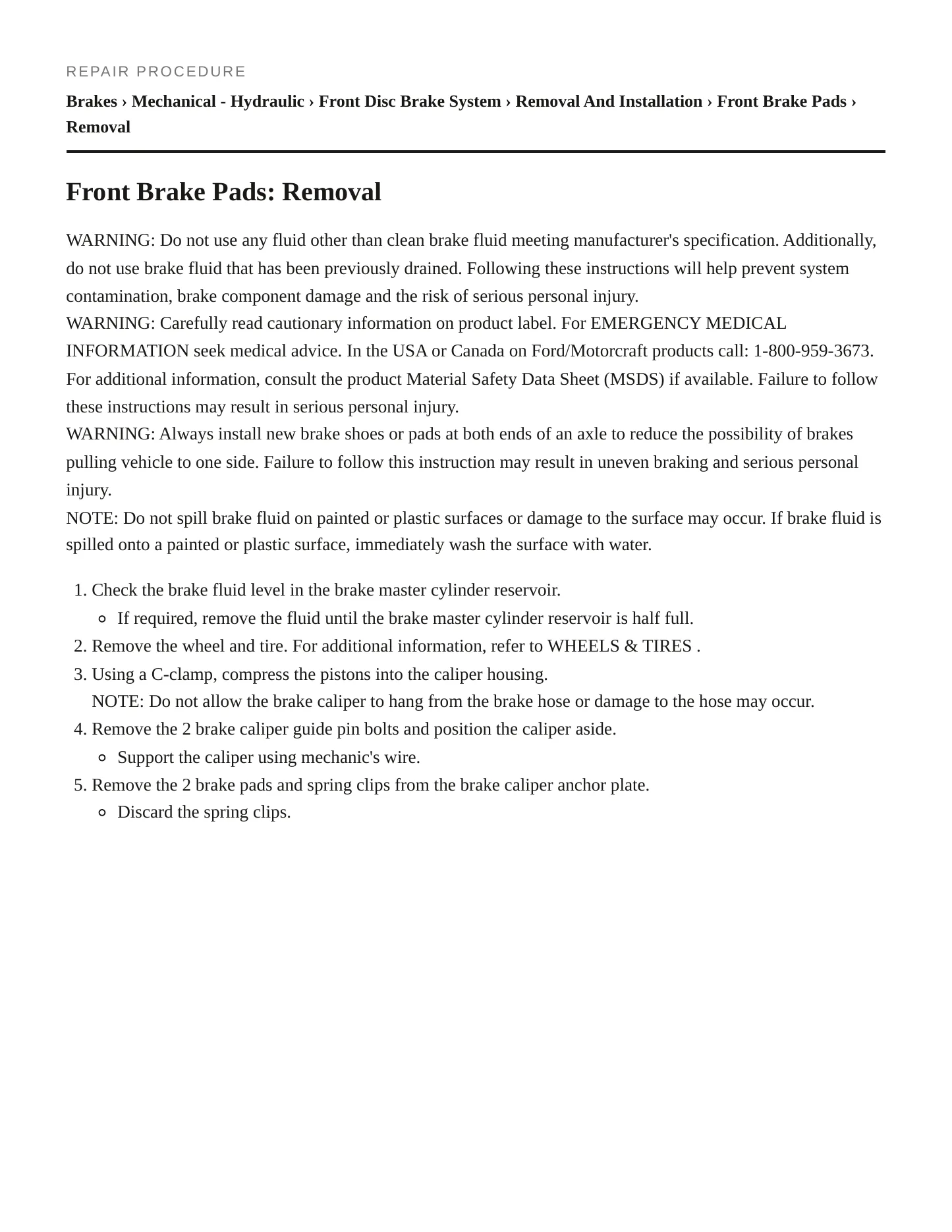2010 Ford Taurus service manual page 4