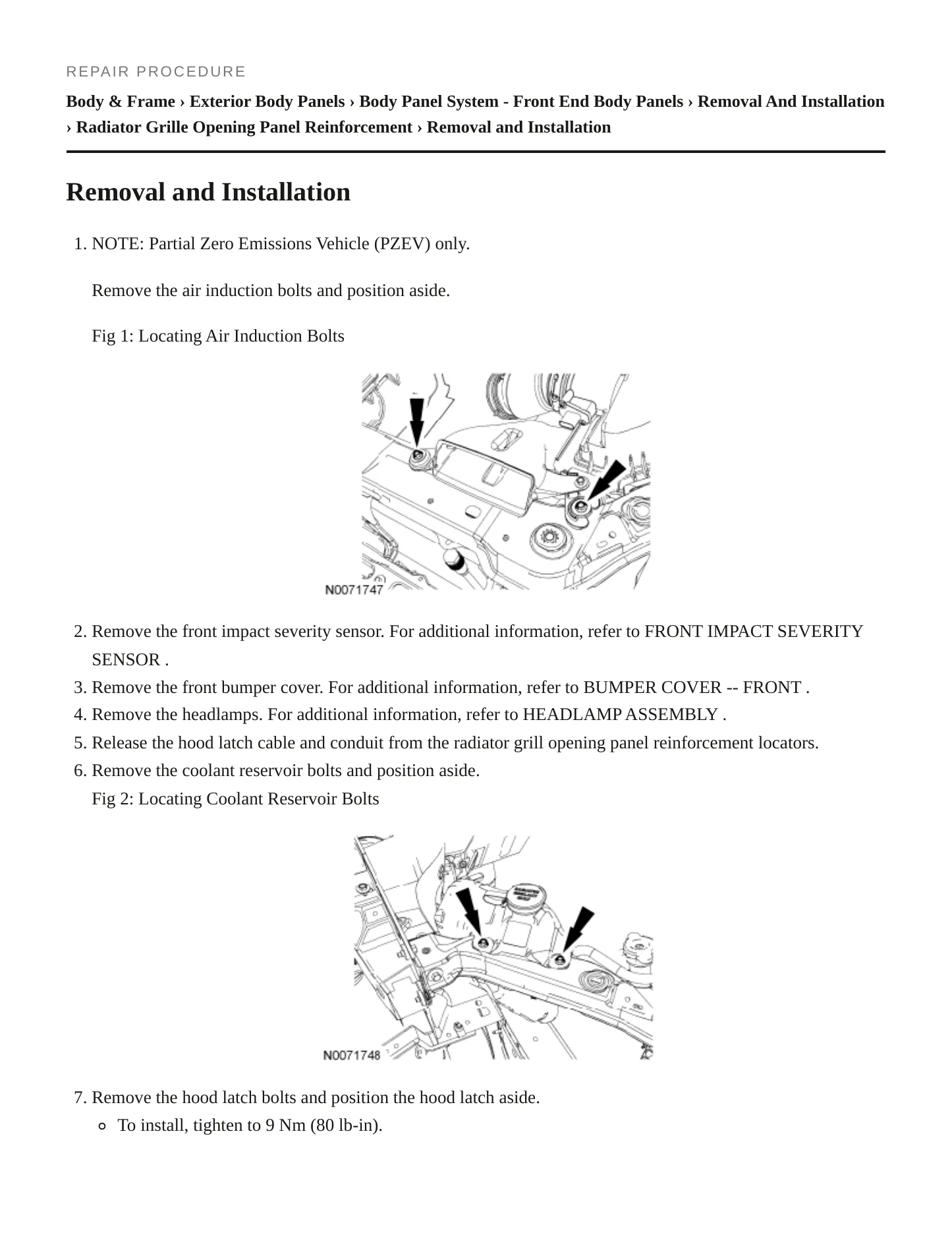 2011 Ford Focus Service and Repair Manual preview page 5
