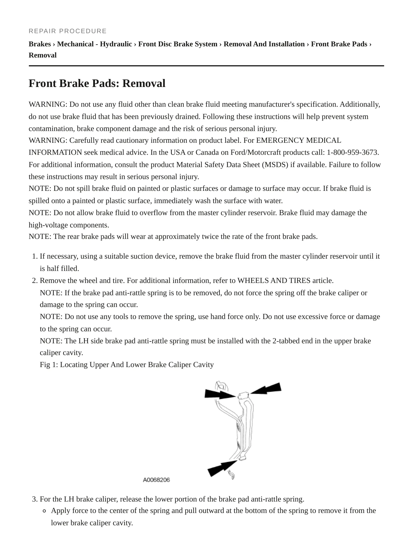 2012 Ford Escape Service and Repair Manual preview page 5
