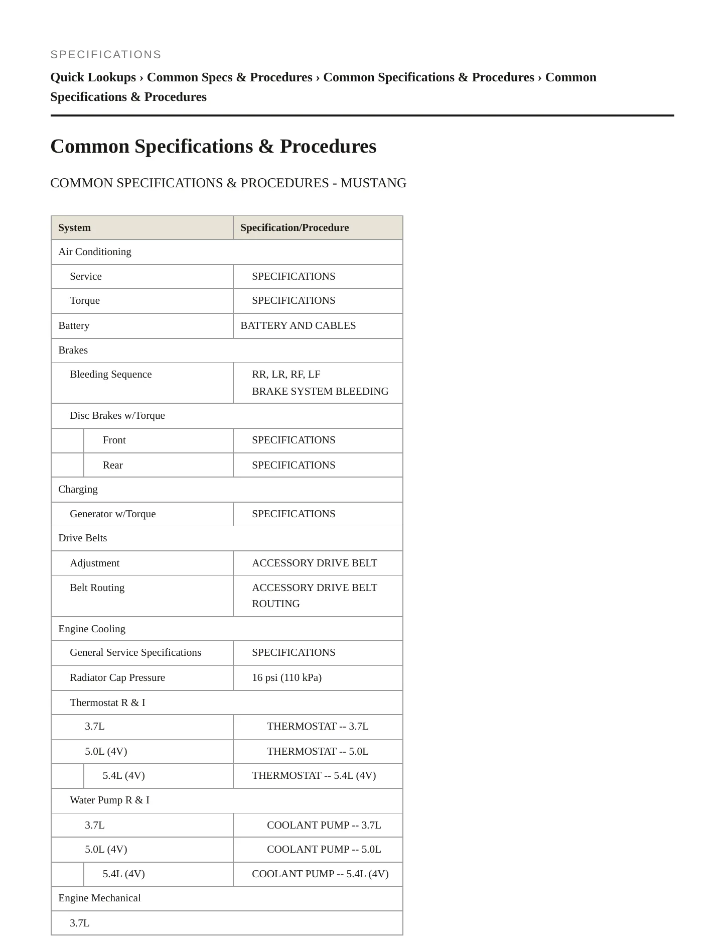 2012 Ford Mustang Service and Repair Manual preview page 2