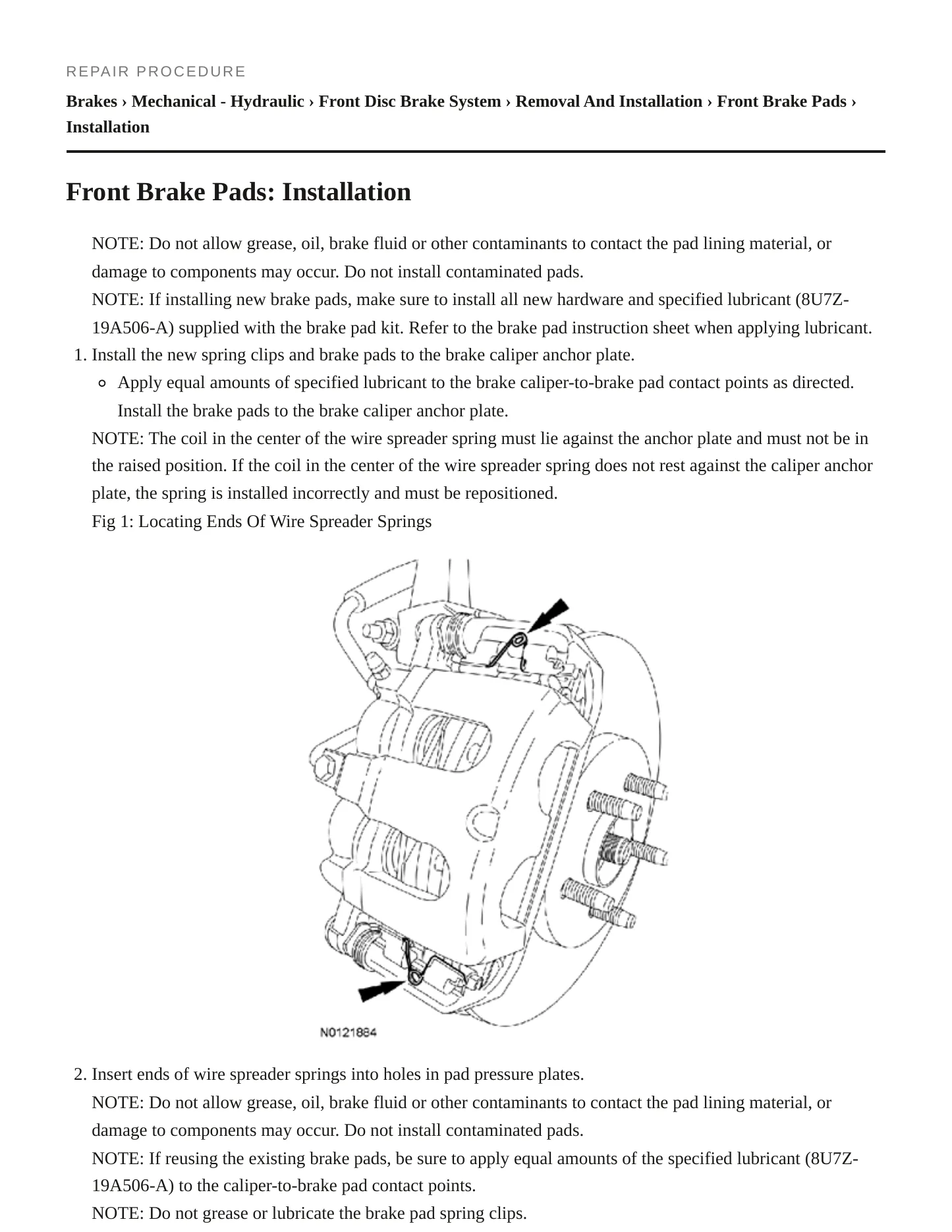2012 Ford Taurus service manual page 4
