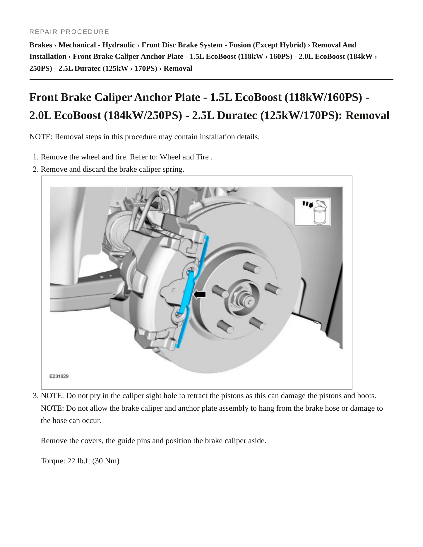 2018 Ford Fusion Service and Repair Manual preview page 6