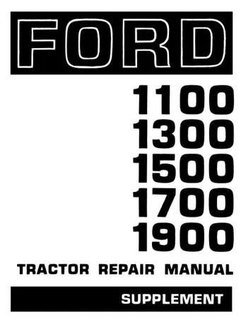 Ford 1500 Tractor Parts Manual preview page 2
