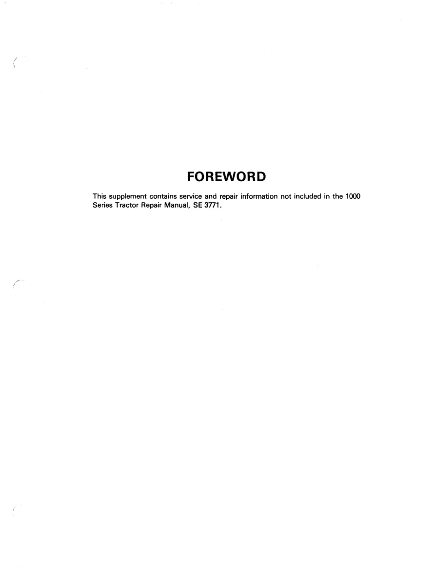 Ford 1500 Tractor Parts Manual preview page 4