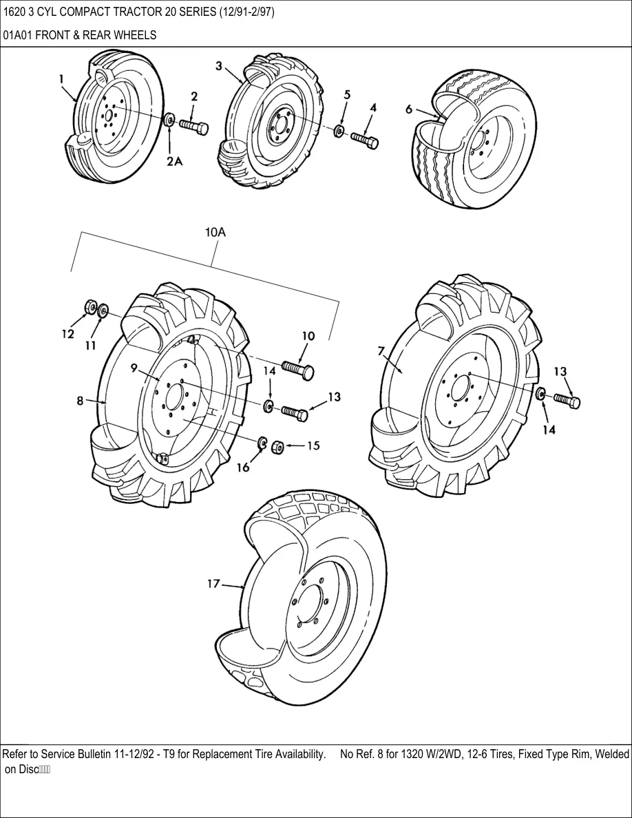 Ford 1620 3 Cylinder Compact Tractor Parts Manual preview page 5