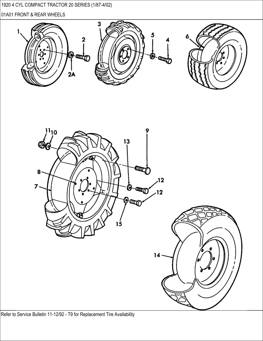 Ford 1920 4 Cylinder Compact Tractor Parts Manual preview page 6
