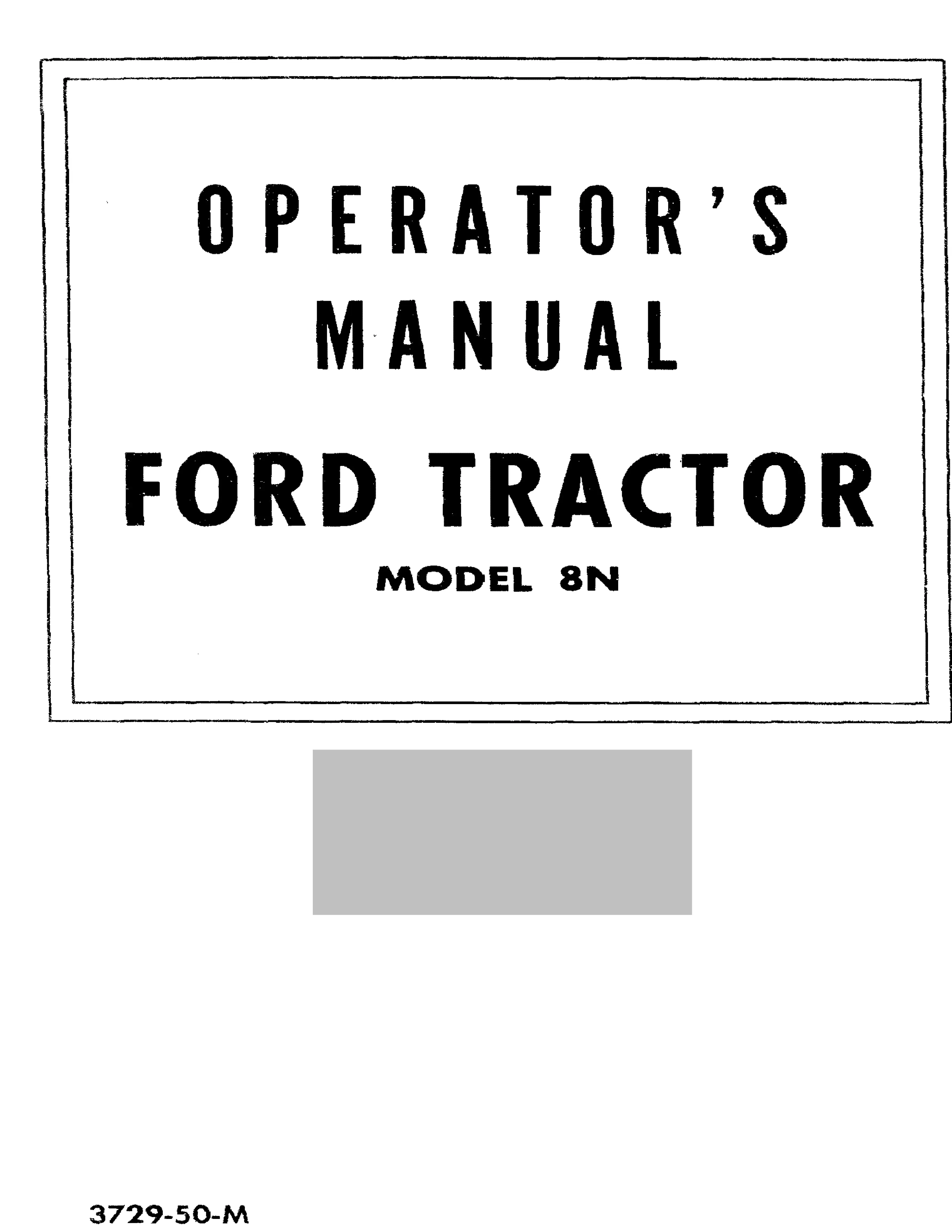 Ford 1948-1952 Tractor 8N Service & Repair Manual preview page 2