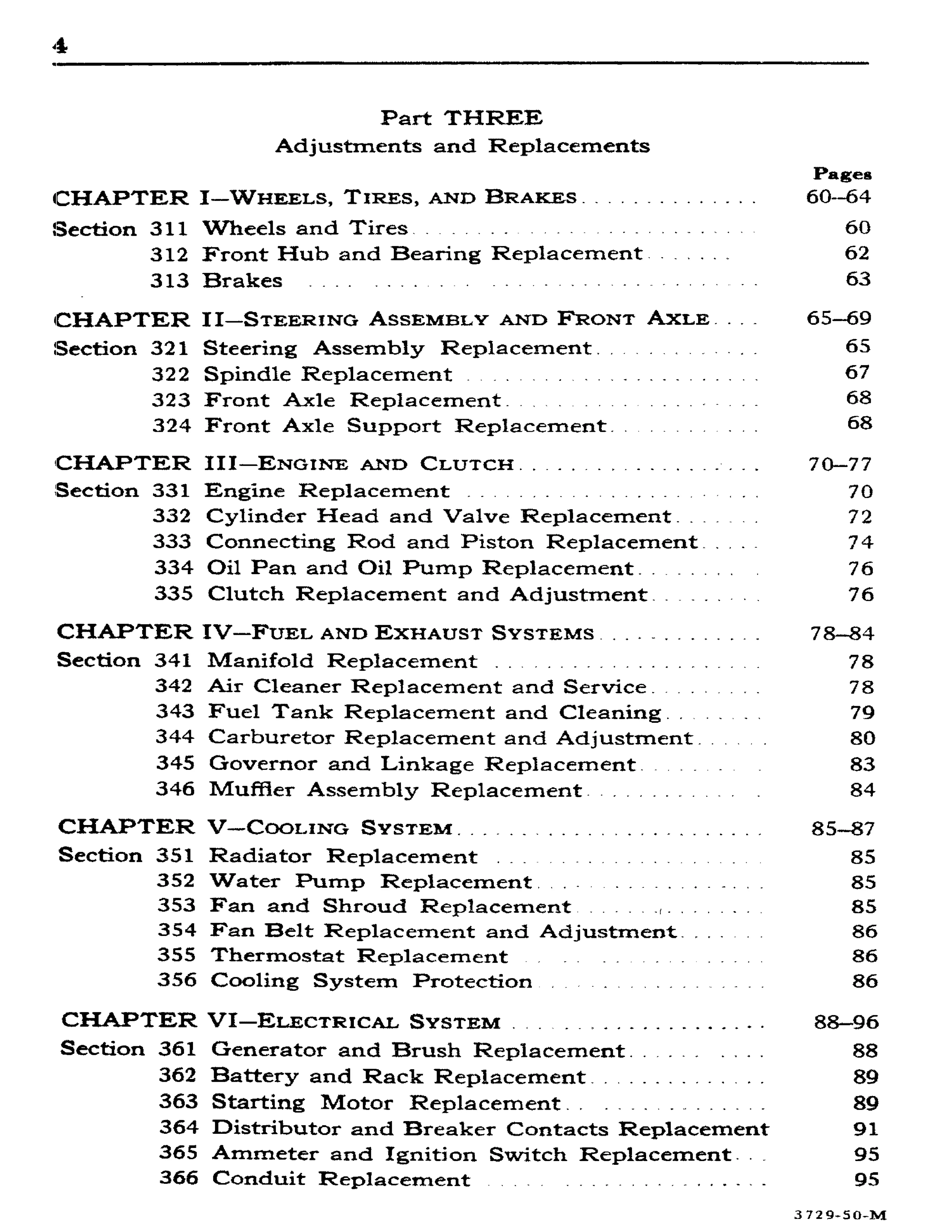 Ford 1948-1952 Tractor 8N Service & Repair Manual preview page 4