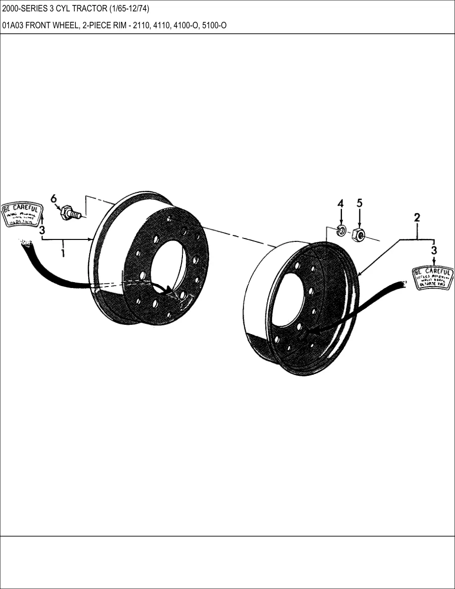 Ford 1965-1974 2000 3 Cylinder Tractor Parts Manual preview page 4