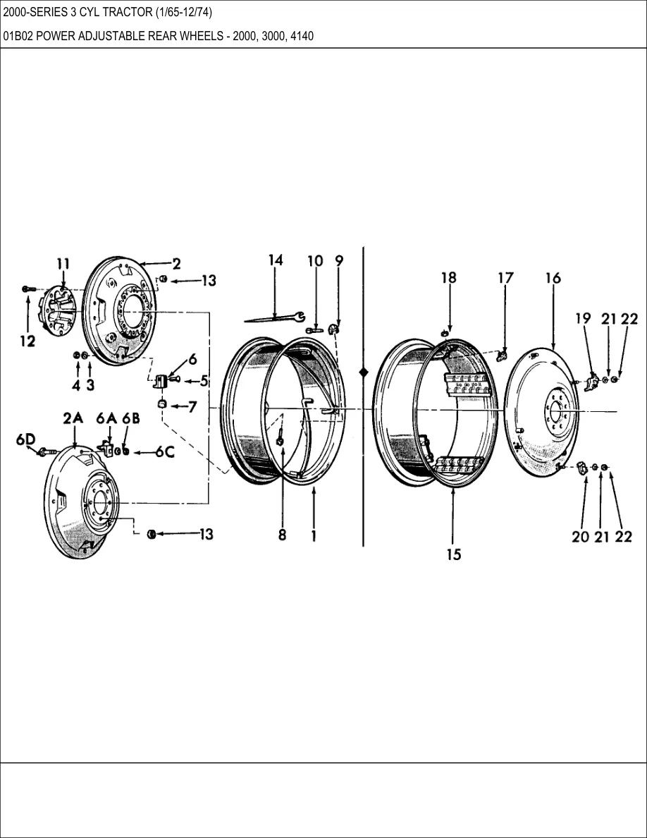 Ford 1965-1974 2000 3 Cylinder Tractor Parts Manual preview page 6